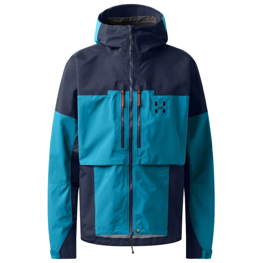 Мъжко водоустойчиво яке Haglöfs Spitz GTX Pro II Jacket Waterproof jacket - Deep Teal / Tarn Blue