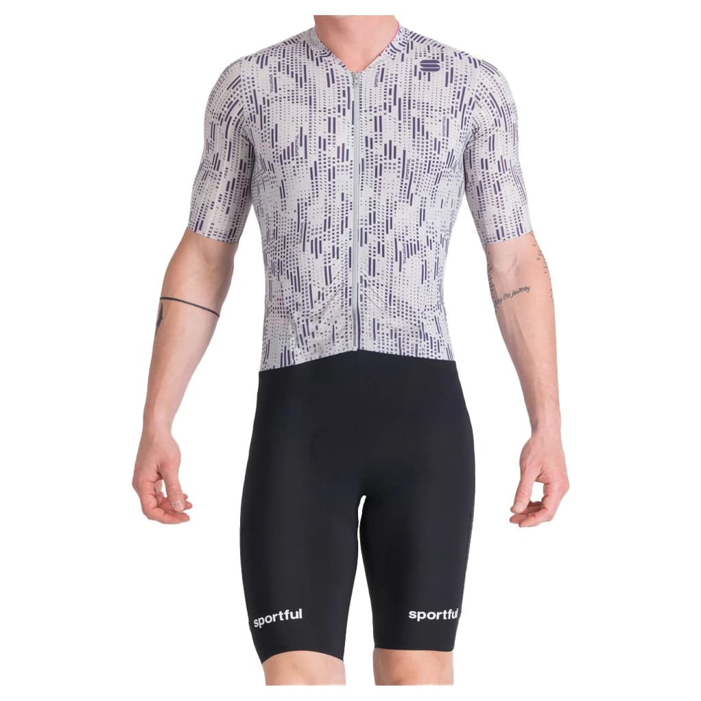Мъжки скин за колоездене Sportful G-Suit Cycling skinsuit - Black / Stone Gray