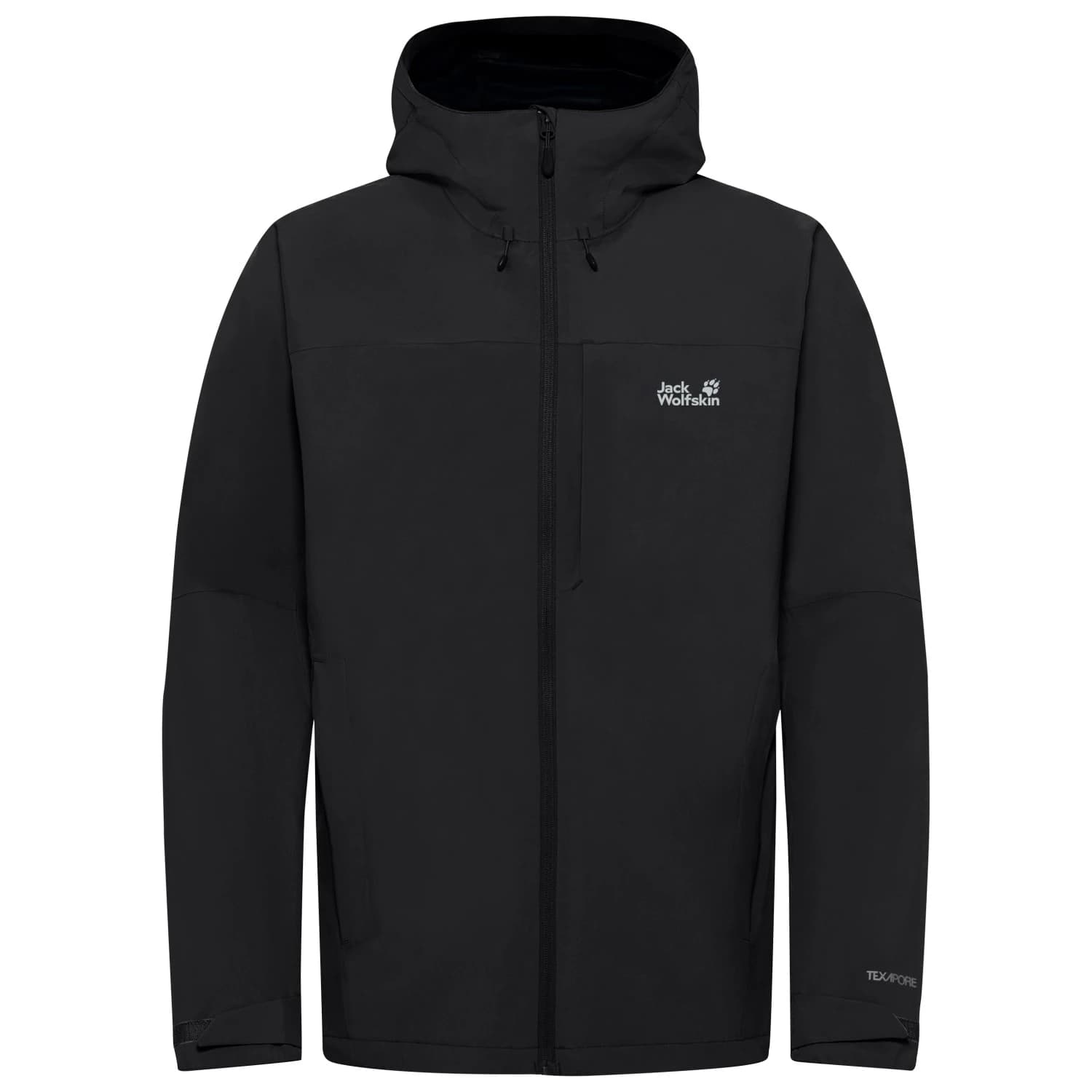 Мъжко водоустойчиво яке Jack wolfskin Tempest 2L Jacket Waterproof jacket - Black
