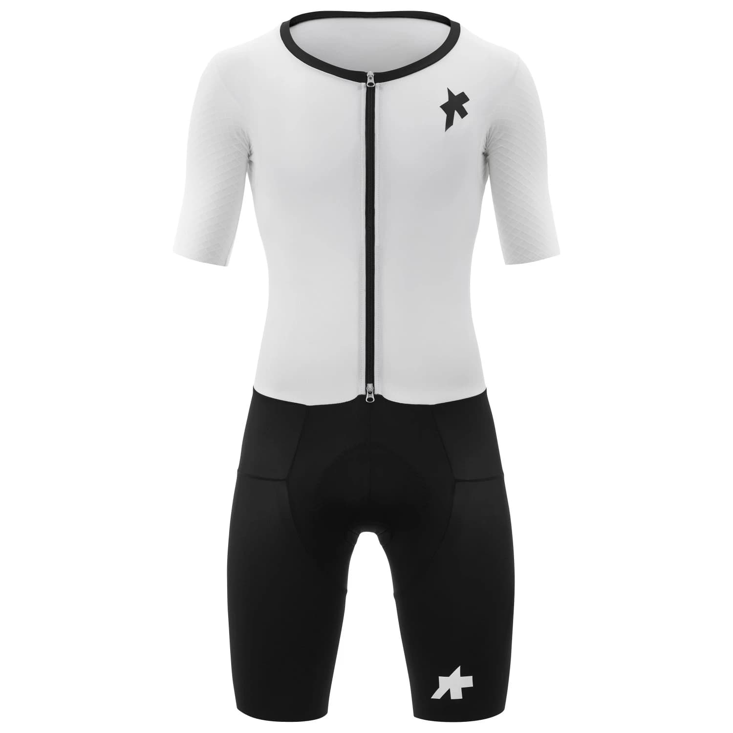 Мъжки скин за колоездене ASSOS Equipe RSR Triator Speedsuit S11 Cycling skinsuit - White Series