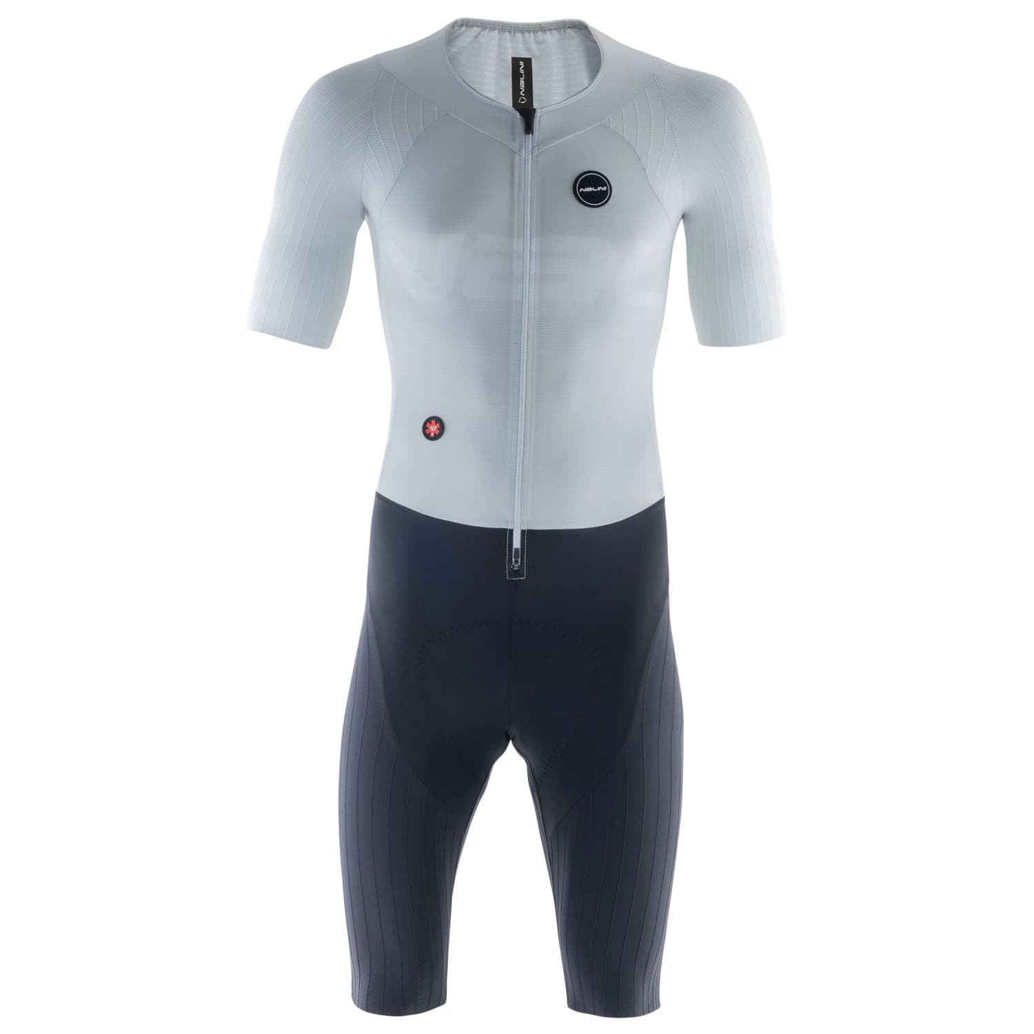 Мъжки скин за колоездене Nalini Xskin Speed Suit Cycling skinsuit - Off White