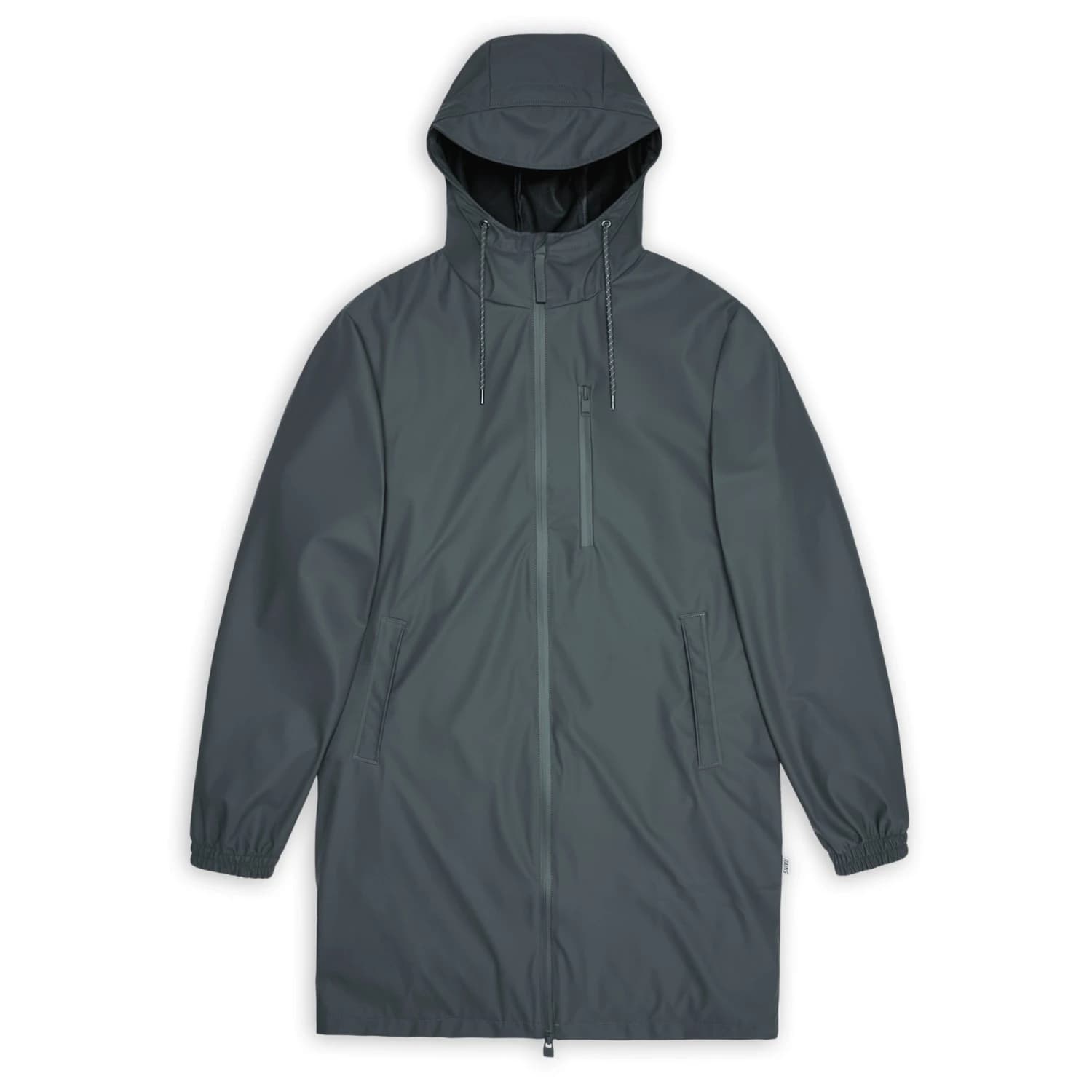 Водоустойчиво яке Rains Long Storm Breaker W3 Raincoat - Dark Grey