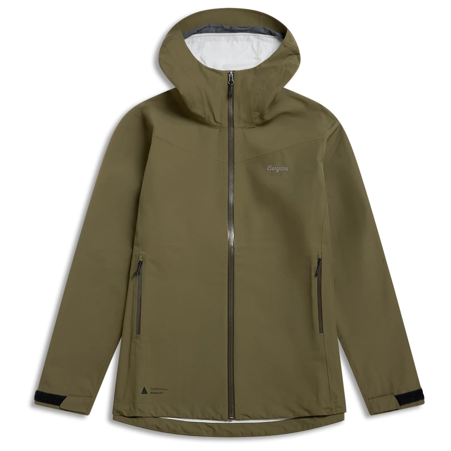 Водоустойчиво яке Bergans Essentials 2.5L Shell Jacket Waterproof jacket - Dark Green Mud