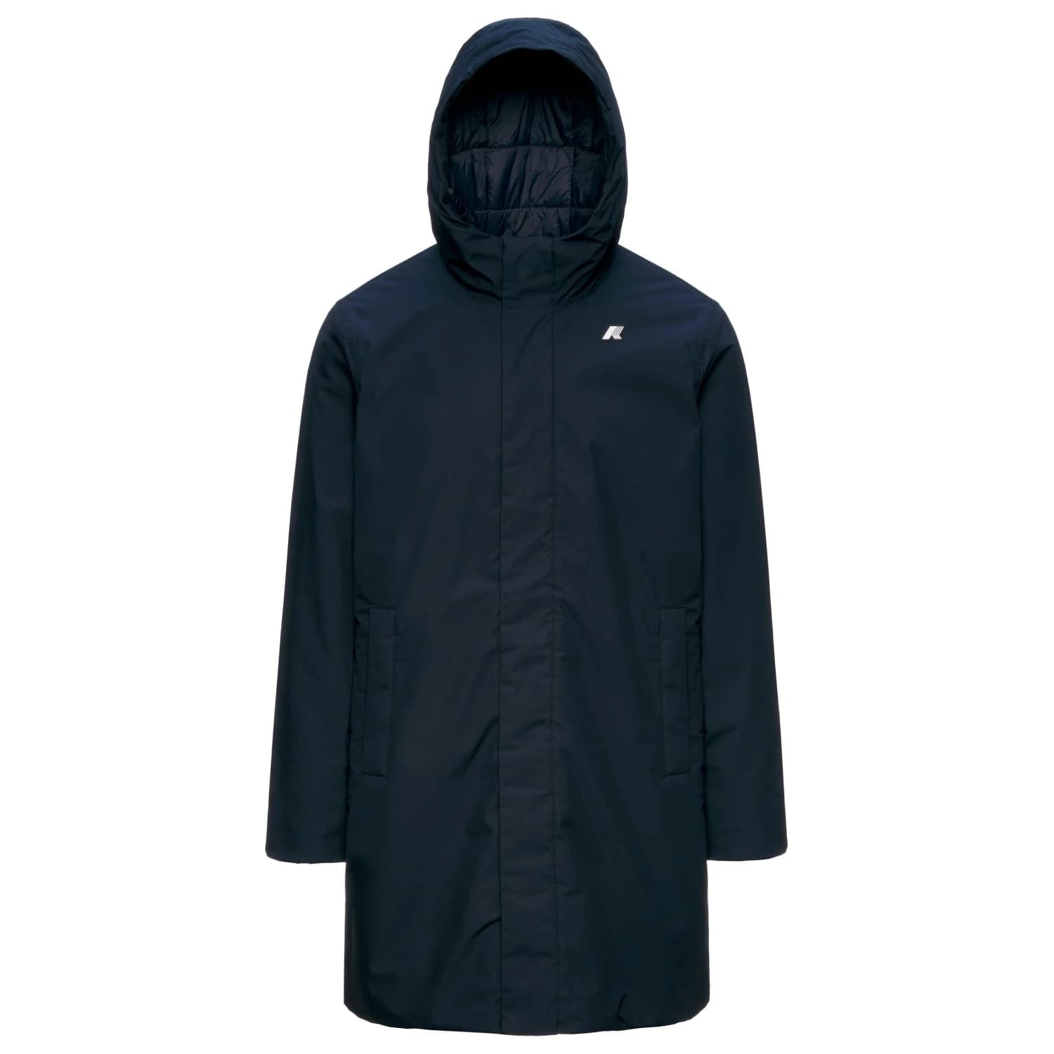Мъжко палто K-Way Thomas Warm Micro Canvas Coat - Blue Depth