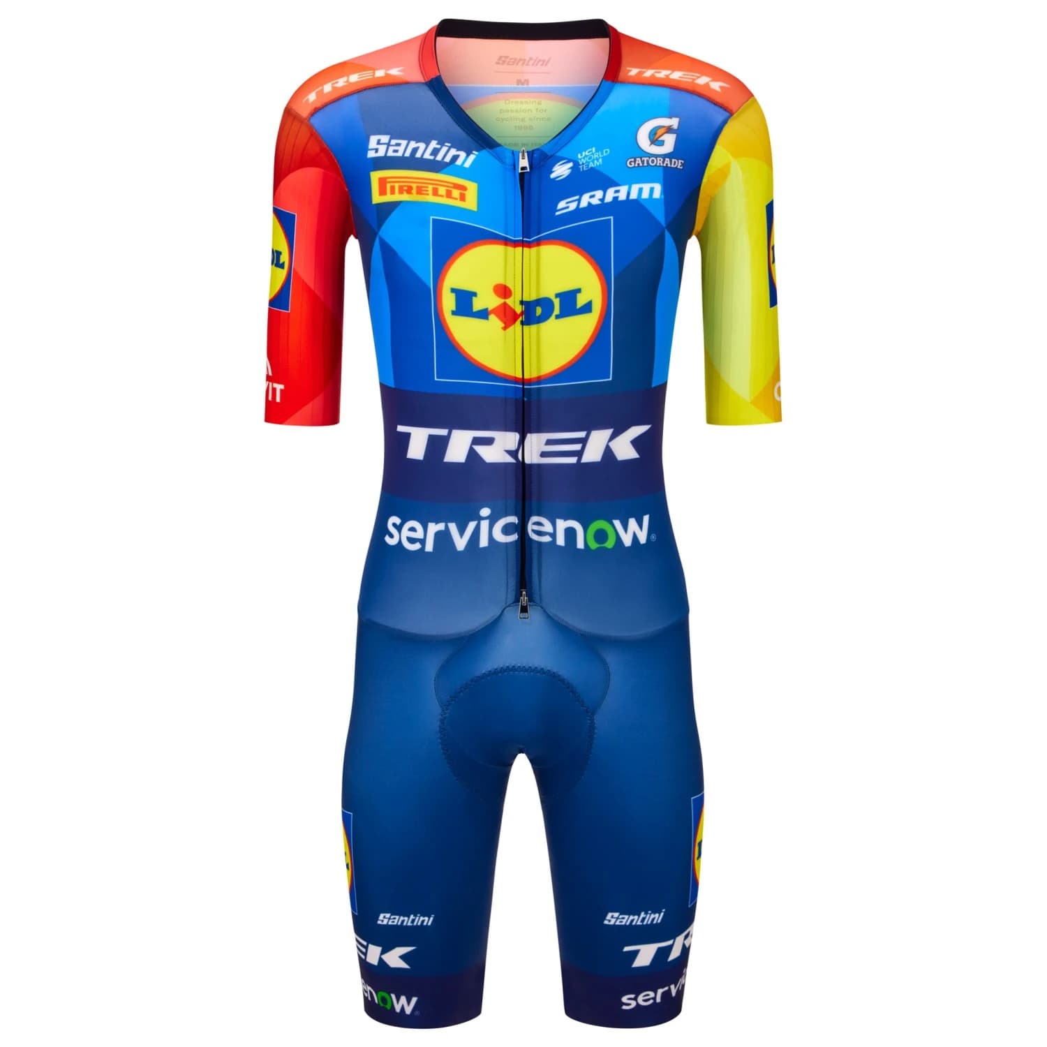 Мъжки скин за колоездене Santini Lidl Trek Team Original Skinsuit Cycling skinsuit - Marine