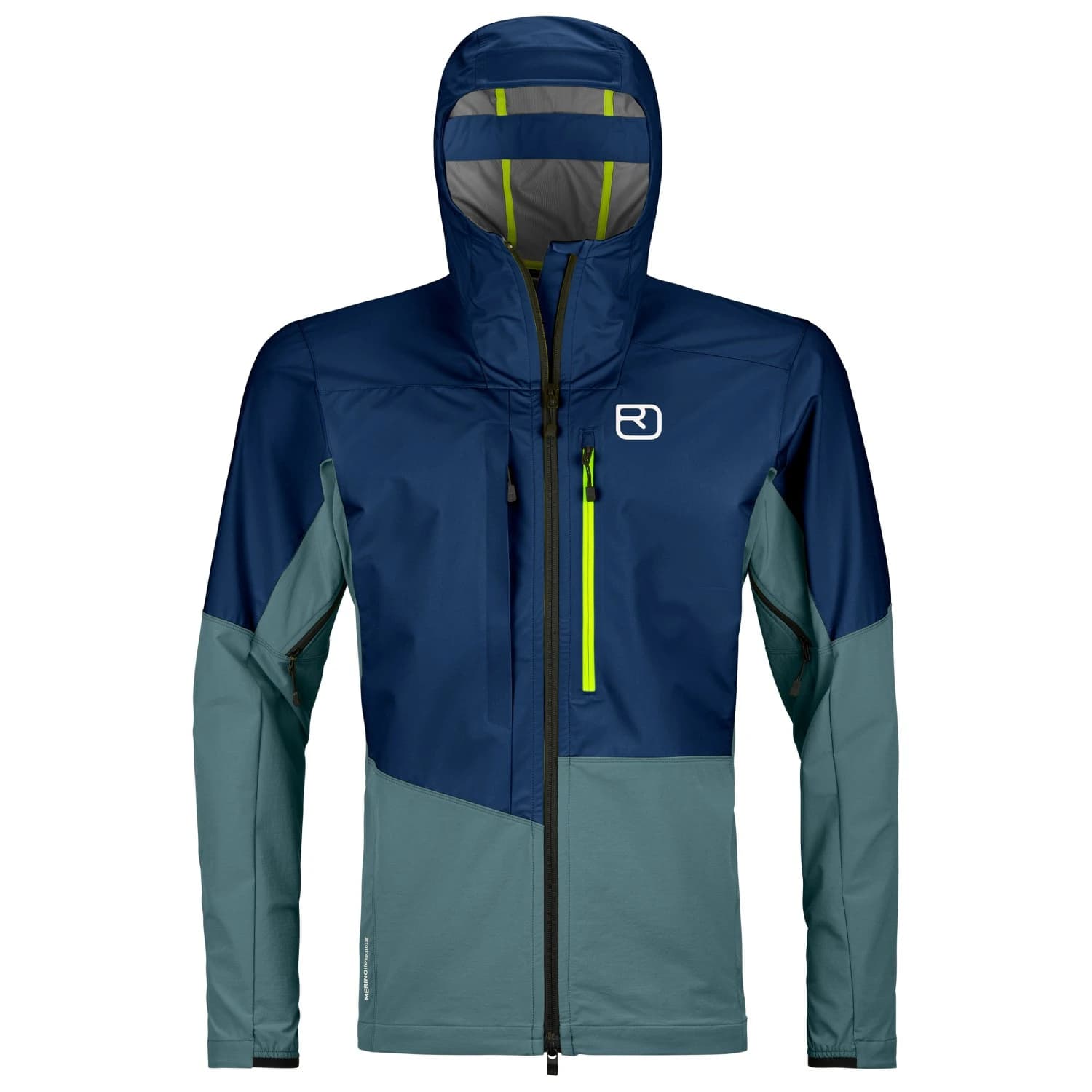 Мъжко софтшел яке Ortovox Mesola Jacket Ski jacket - Deep Ocean
