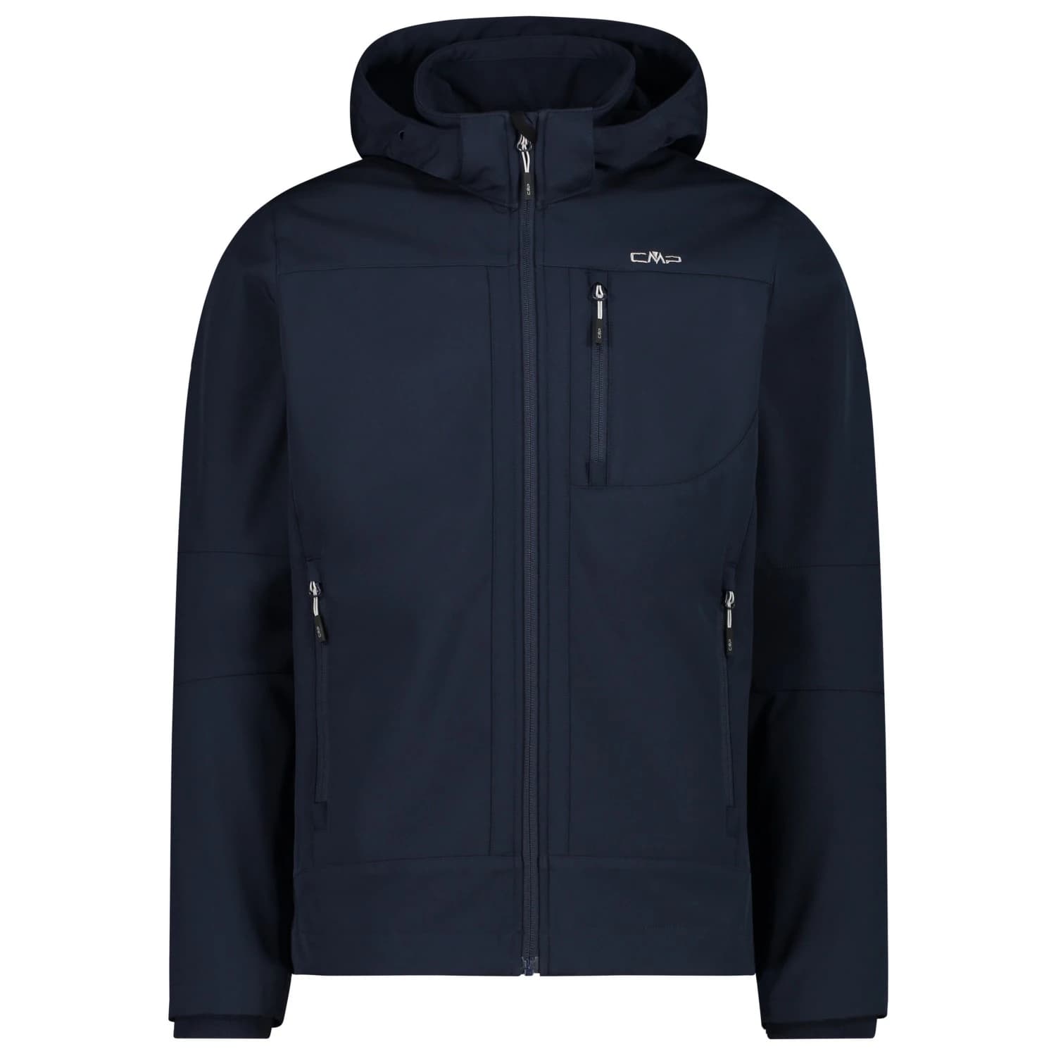Мъжко софтшел яке CMP Jacket Zip Hood Softshell Softshell jacket - Black Blue / Ice