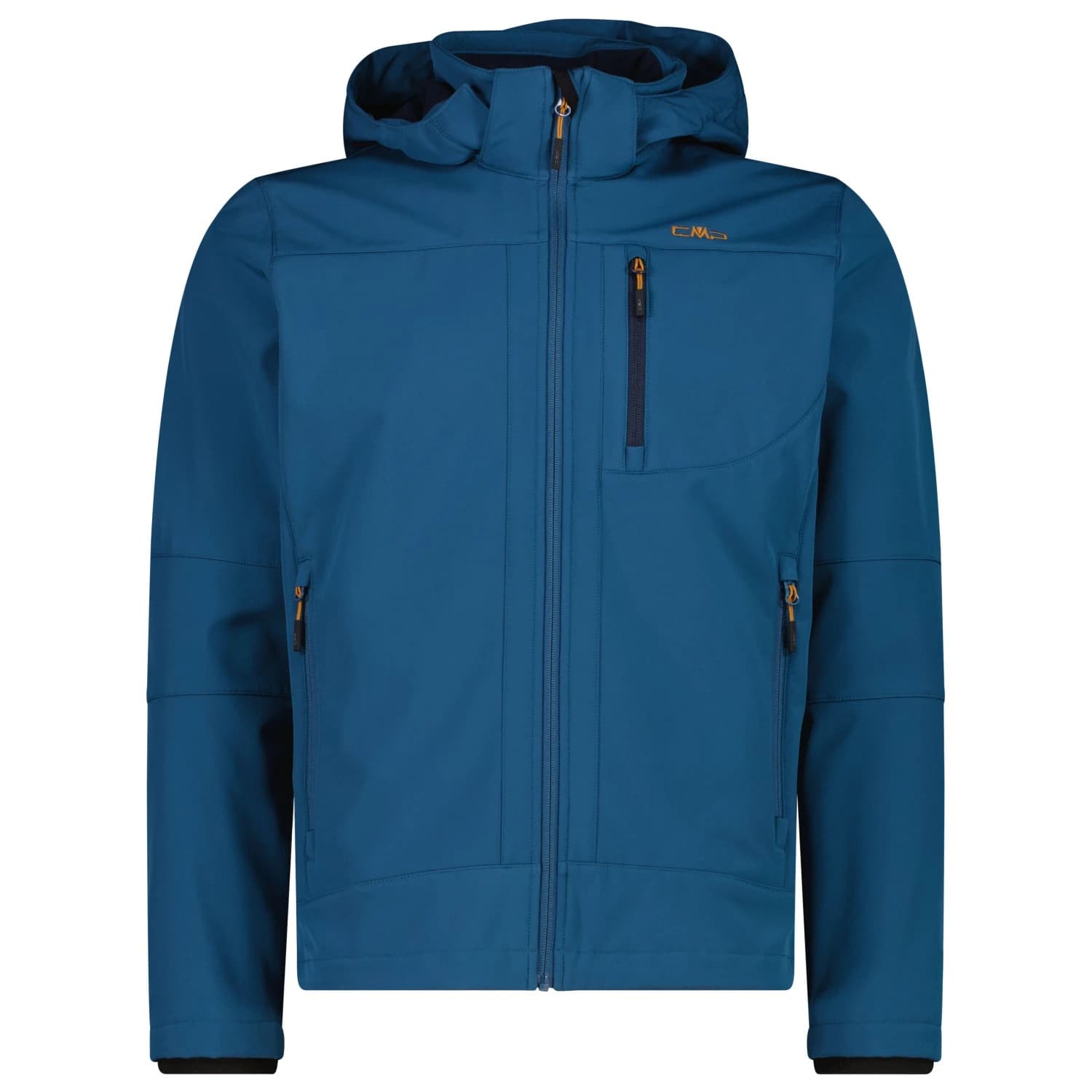 Мъжко софтшел яке Cmp Jacket Zip Hood Softshell Softshell jacket - Petroleum