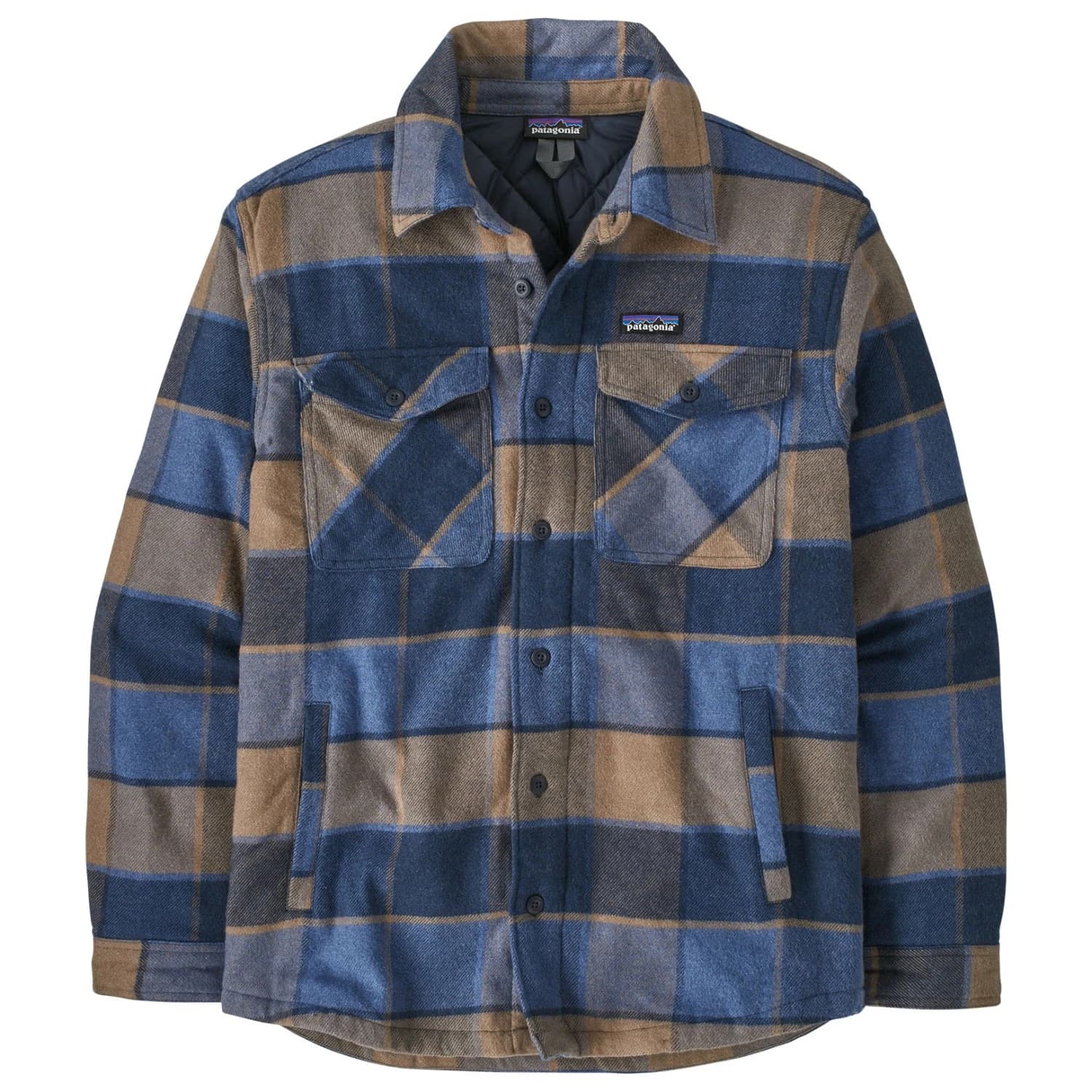 Мъжко ежедневно яке Patagonia Lightweight Insulated Fjord Flannel Shirt Casual jacket - William: Smolder Blue