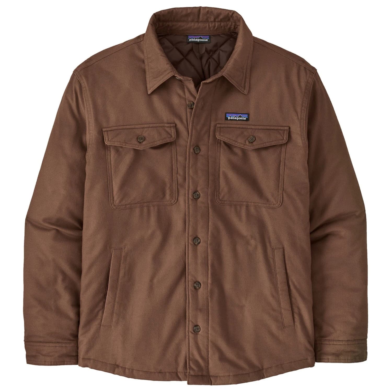 Мъжко ежедневно яке Patagonia Lightweight Insulated Fjord Flannel Shirt Casual jacket - Berm Brown