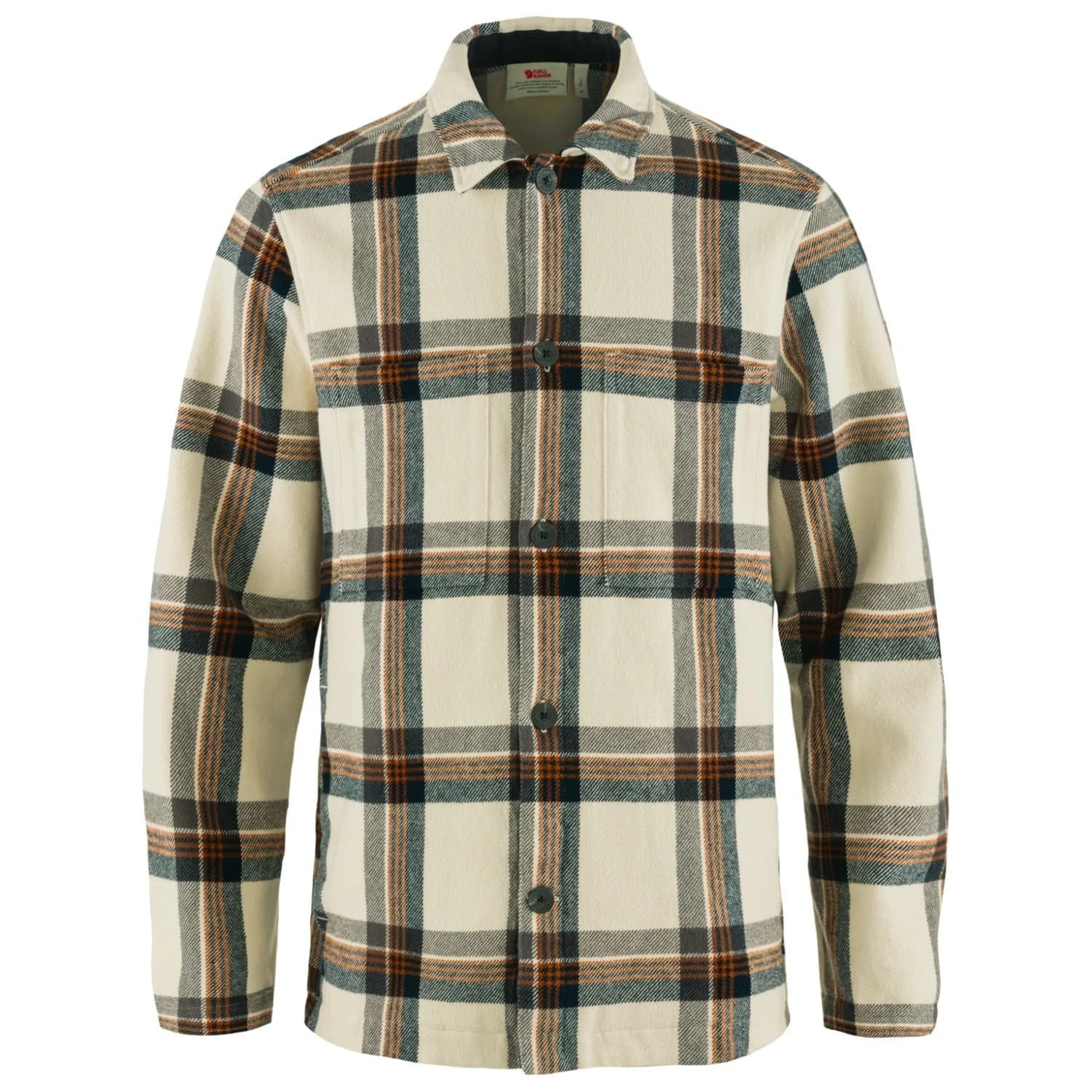 Мъжко ежедневно яке Fjällräven Singi Flannel Overshirt Casual jacket - Chalk White / Dark Navy
