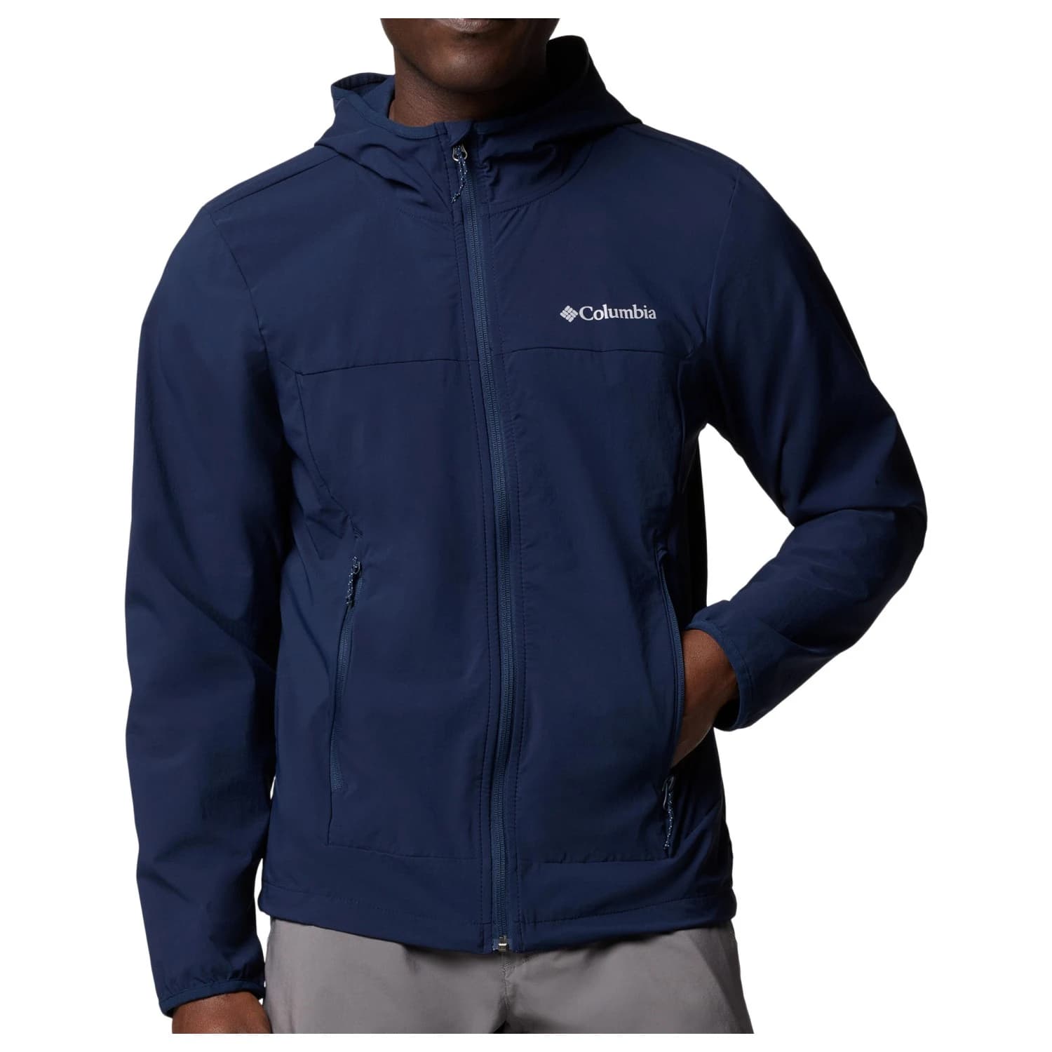 Мъжко софтшел яке Columbia Heather Canyon II Hooded Jacket Softshell jacket - Collegiate Navy
