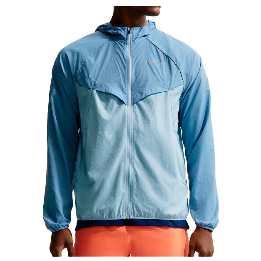 Мъжко яке за бягане Nike Dri-Fit UV Stride Jacket Running jacket - Work Blue / Light Armory Blue / Reflective Silver