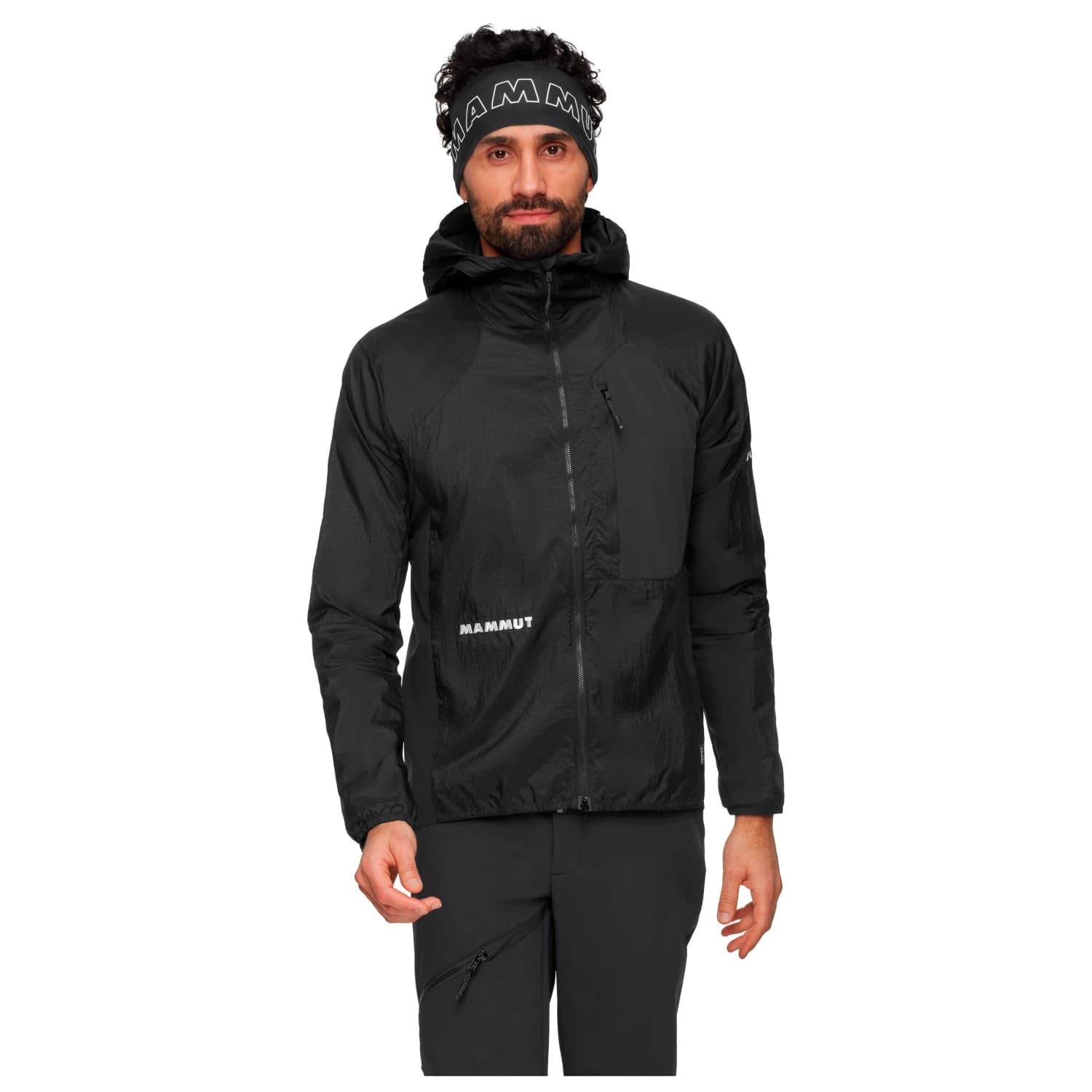 Мъжко ветрозащитно яке Mammut Eiger Nordwand Advanced Windbreaker Hooded Jacket Softshell jacket - Black