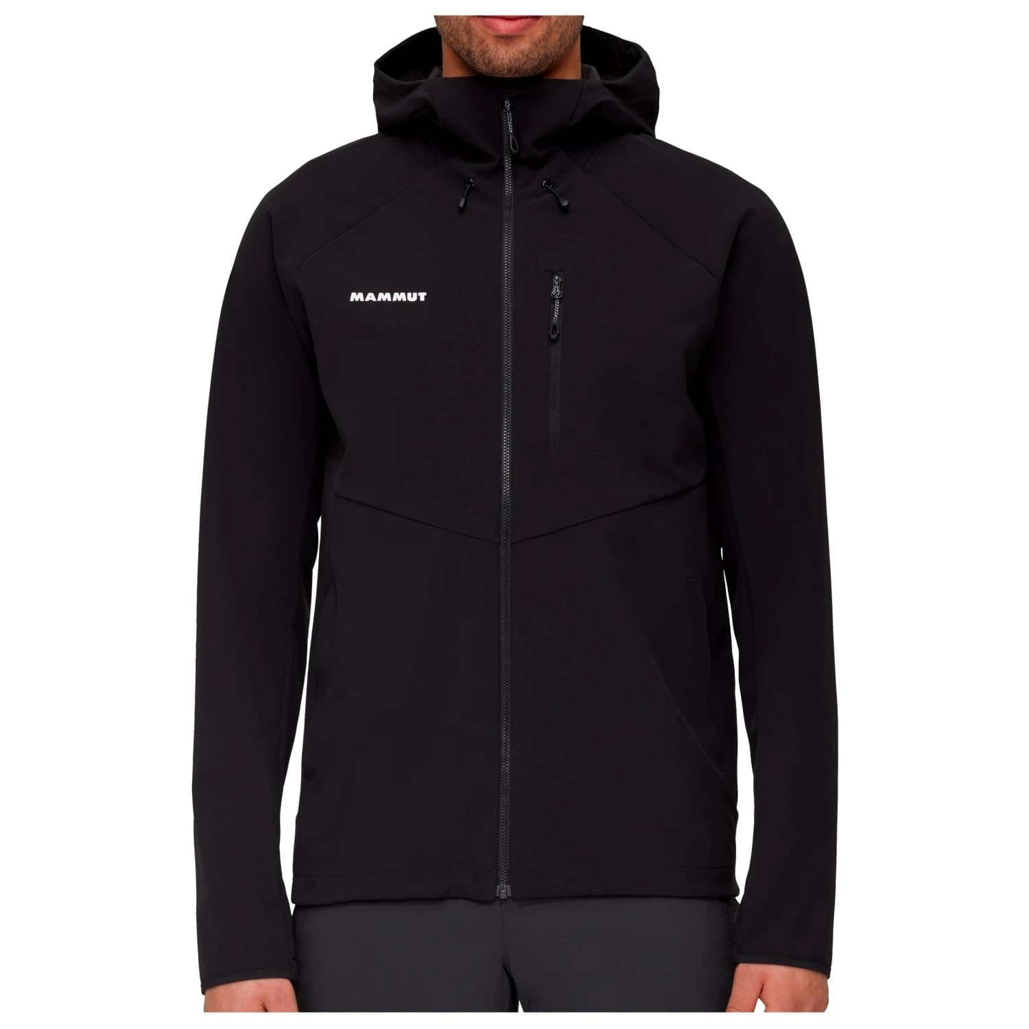 Мъжко софтшел яке Mammut Ultimate Comfort Softshell Hooded Jacket Softshell jacket - Black