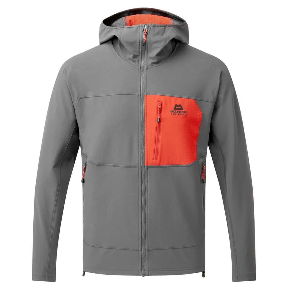 Мъжко софтшел яке Mountain equipment Arrow Hooded Jacket Softshell jacket - Anvil / Redrock