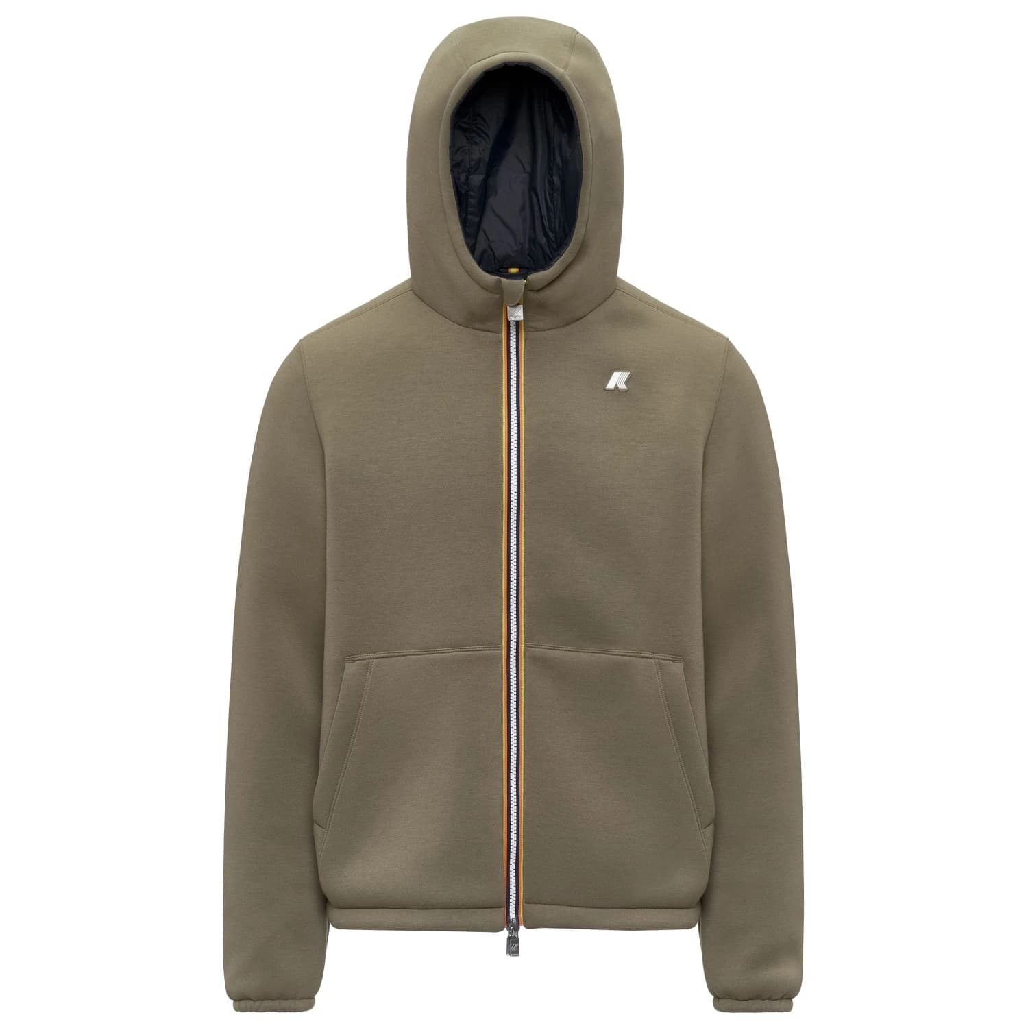 Мъжко ежедневно яке K-Way Jack Spacer Nylon Double Casual jacket - Green Army / Blue Depth