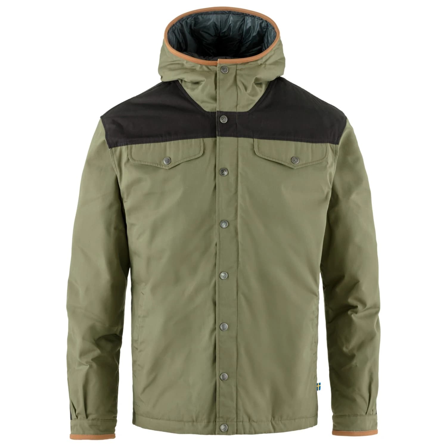 Мъжко пухено яке Fjällräven Greenland No. 1 Down Jacket - Green / Dark Grey