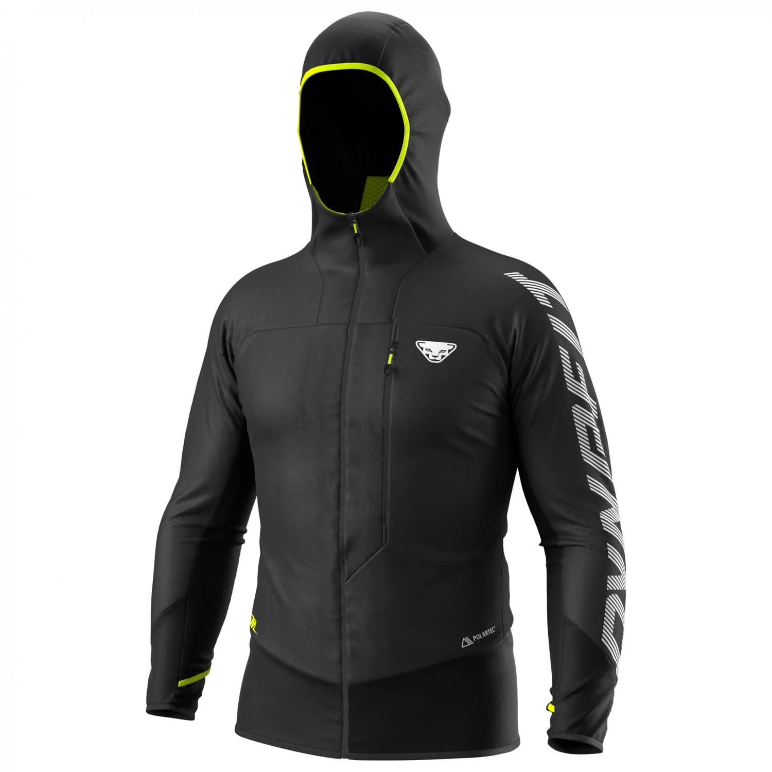 Мъжко синтетично яке Dynafit DNA Polartec Alpha Jacket Synthetic jacket - Black Out Neon Yellow