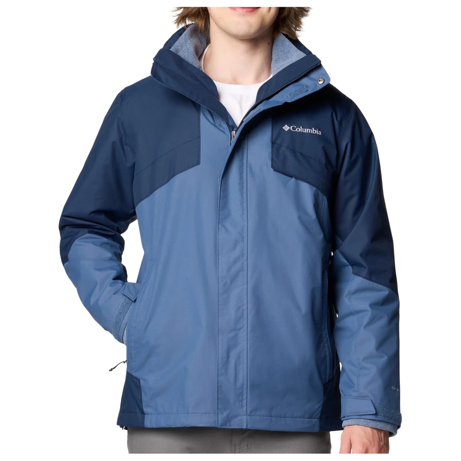 Мъжко 3-в-1 яке Columbia Bugaboo III Fleece Interchange Jacket 3-in-1 jacket - Dark Mountain / Collegiate Navy