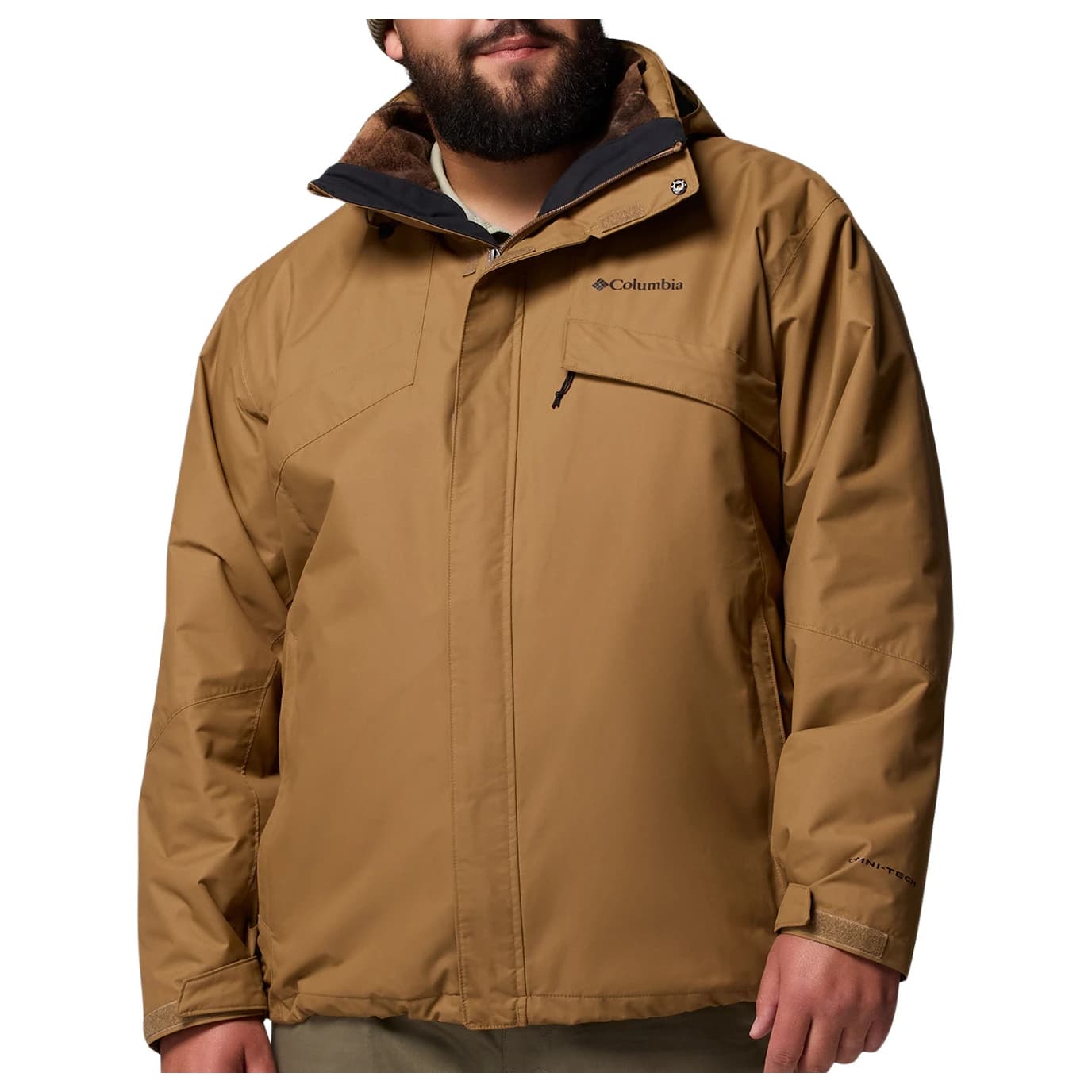 Мъжко 3-в-1 яке Columbia Bugaboo III Fleece Interchange Jacket 3-in-1 jacket - Tobacco / Black