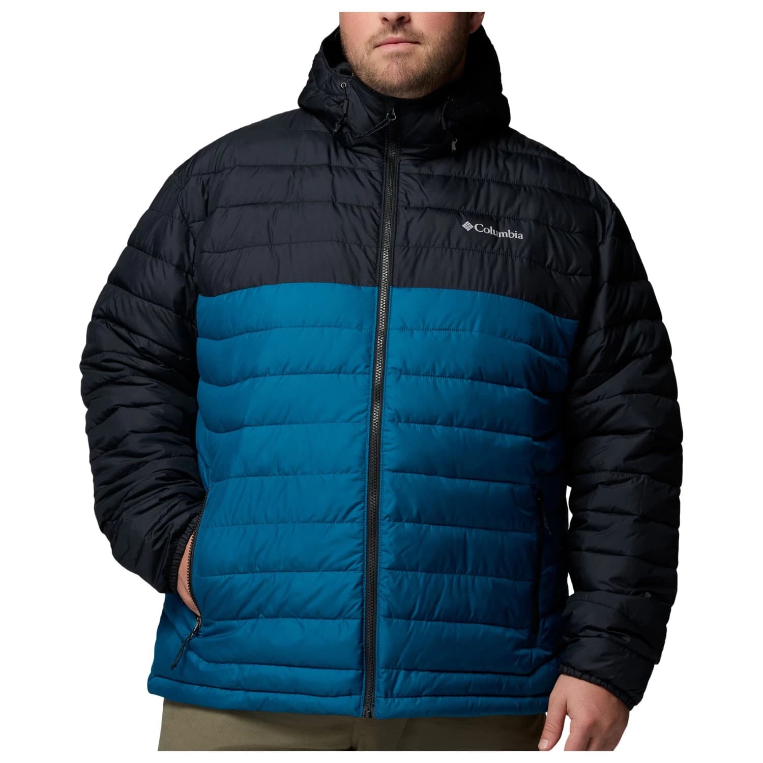 Синтетично яке Columbia Powder Lite II Hooded Jacket Synthetic jacket - Phoenix Blue / Black