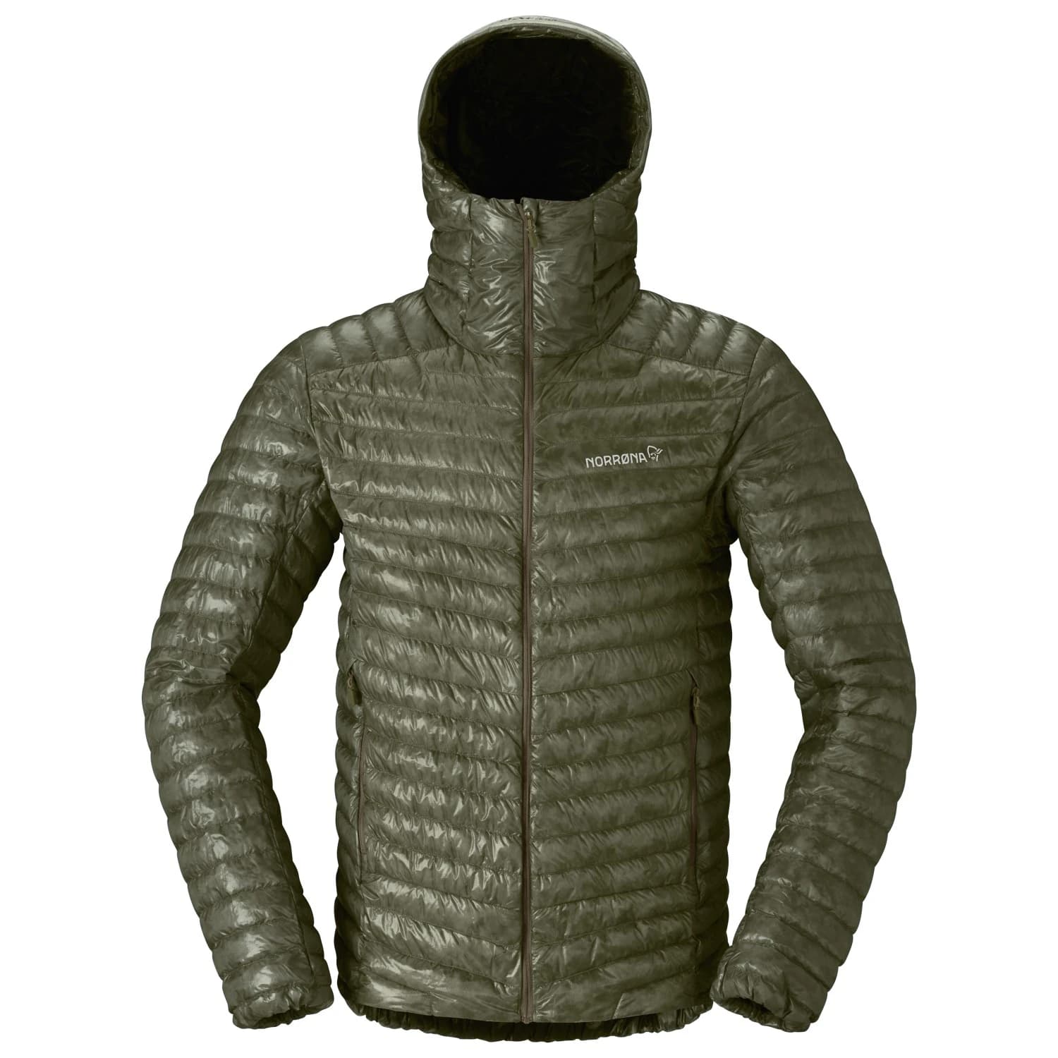 Мъжко пухено яке Norrøna Trollveggen Superlight Down800 Hood Down jacket - Deep Lichen Green