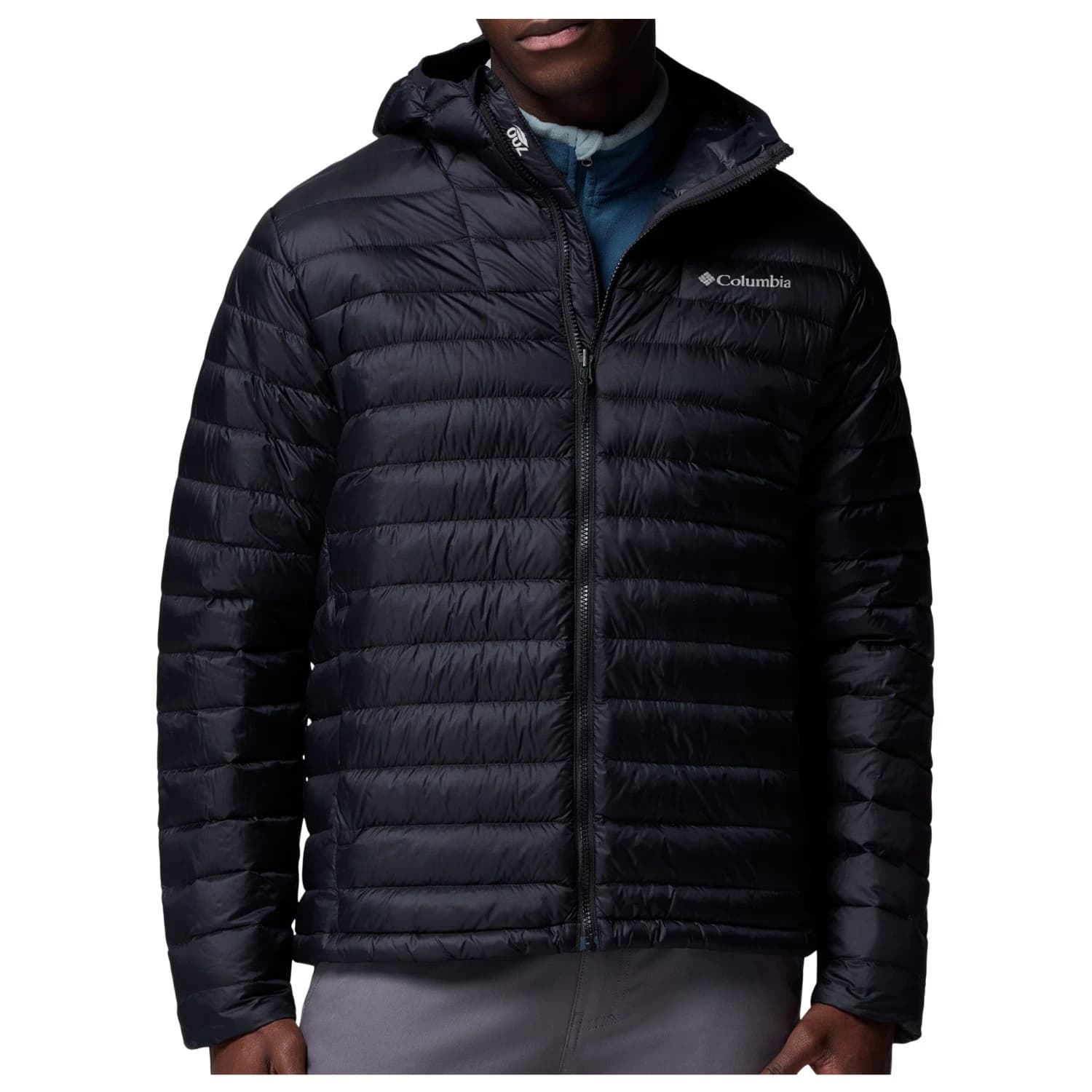 Пухено яке Columbia Corelite Down Hooded Jacket Down jacket - Black