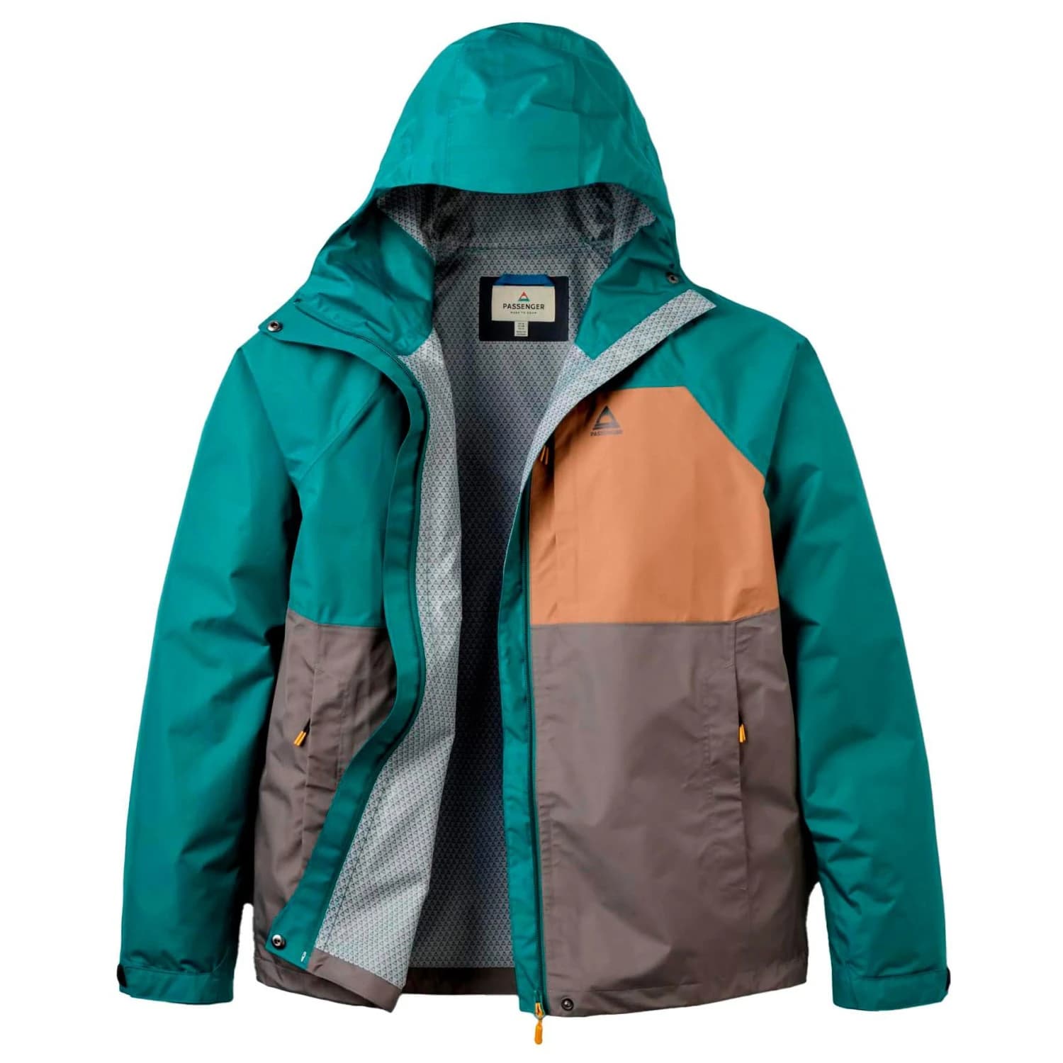 Мъжко водоустойчиво яке Passenger Trailscape Recycled Waterproof Jacket - Deep Ocean / Slate Grey