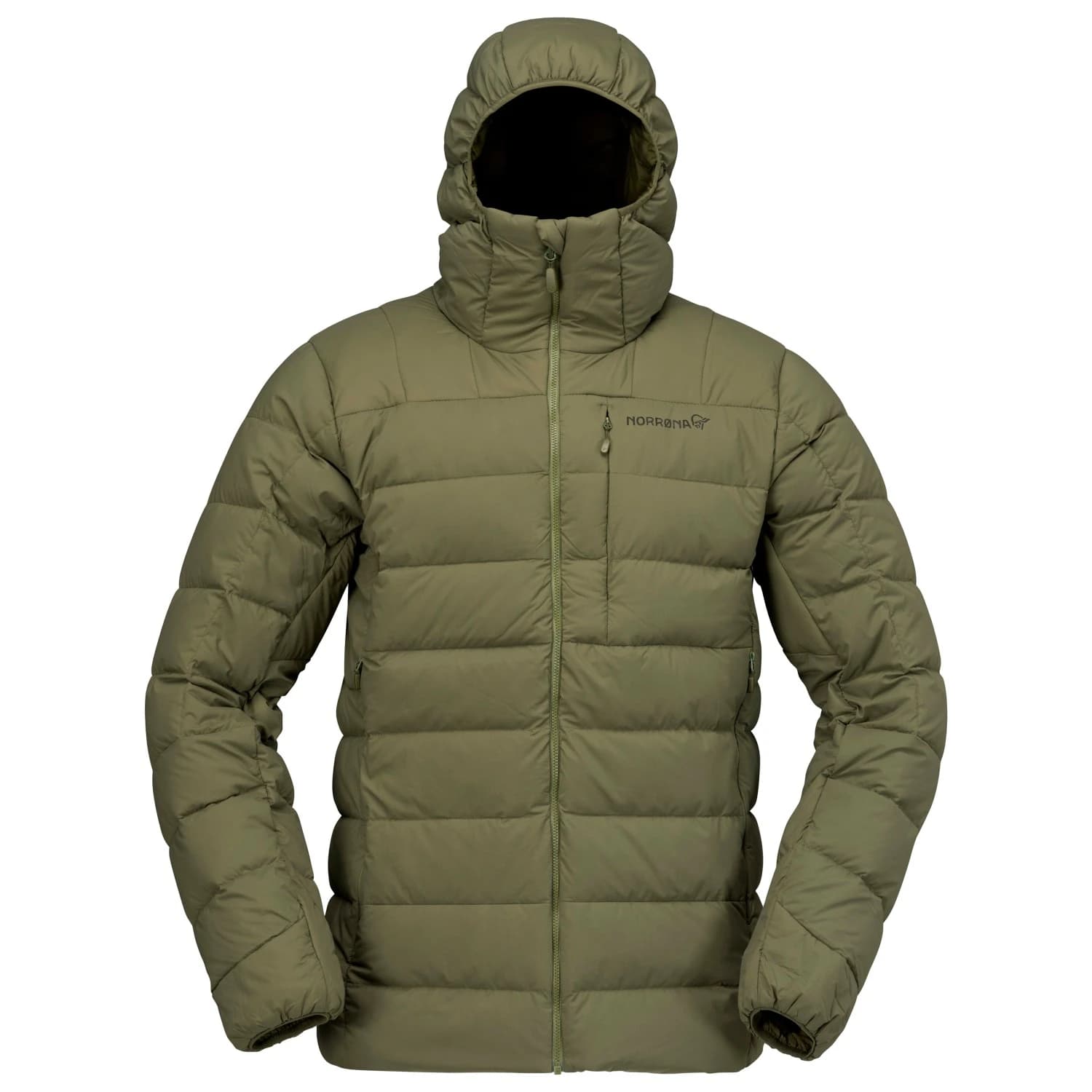 Мъжко пухено яке Norrøna Femund Down700 Zip Hood Down jacket - Olive Night
