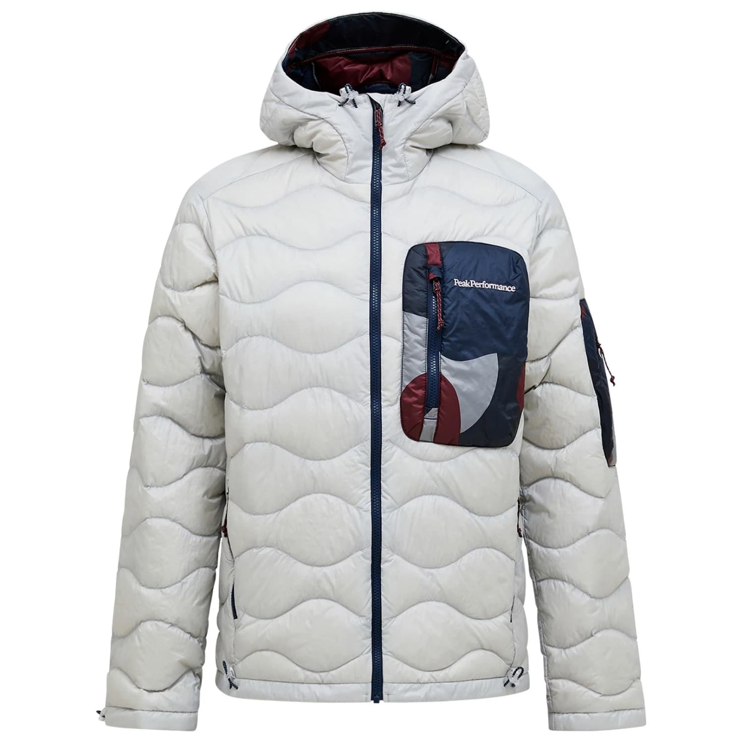 Мъжко пухено яке Peak Performance Aop Helium Utility Down Jacket - Antarctica / 333 Snowbank