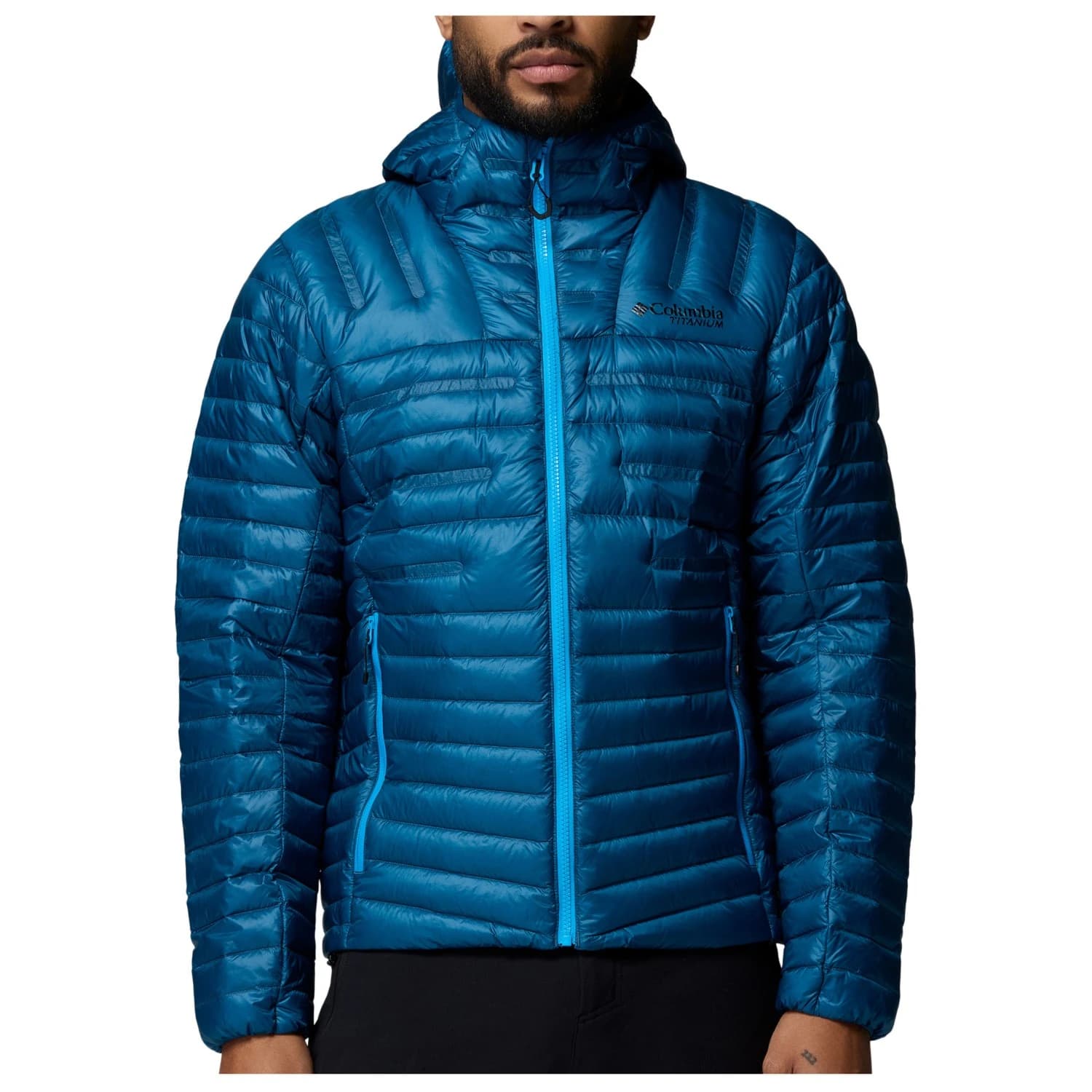 Пухено яке Columbia Endevour Mountain Down Hooded Jacket Down jacket - Phoenix Blue