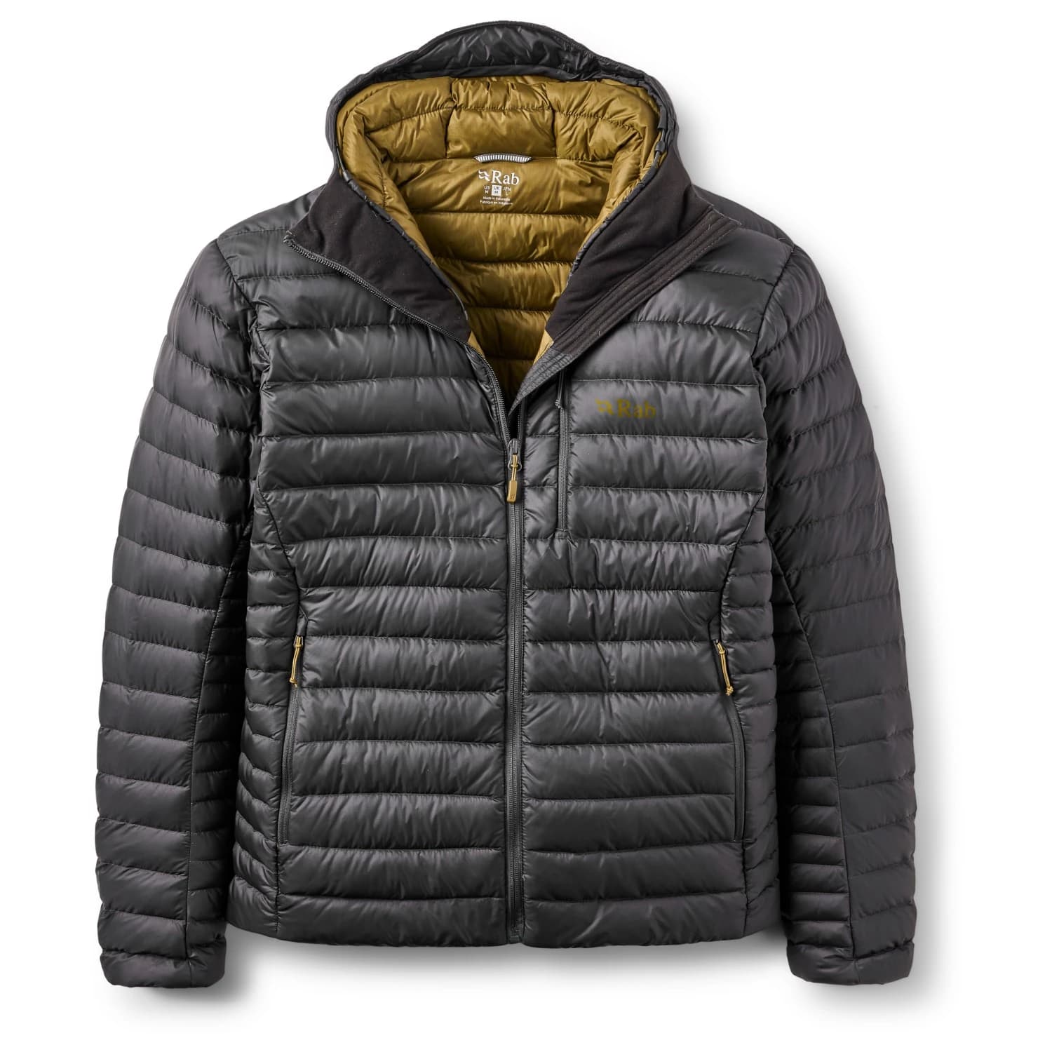 Мъжко пухено яке Rab Microlight Alpine Hoody Down jacket - Anthracite