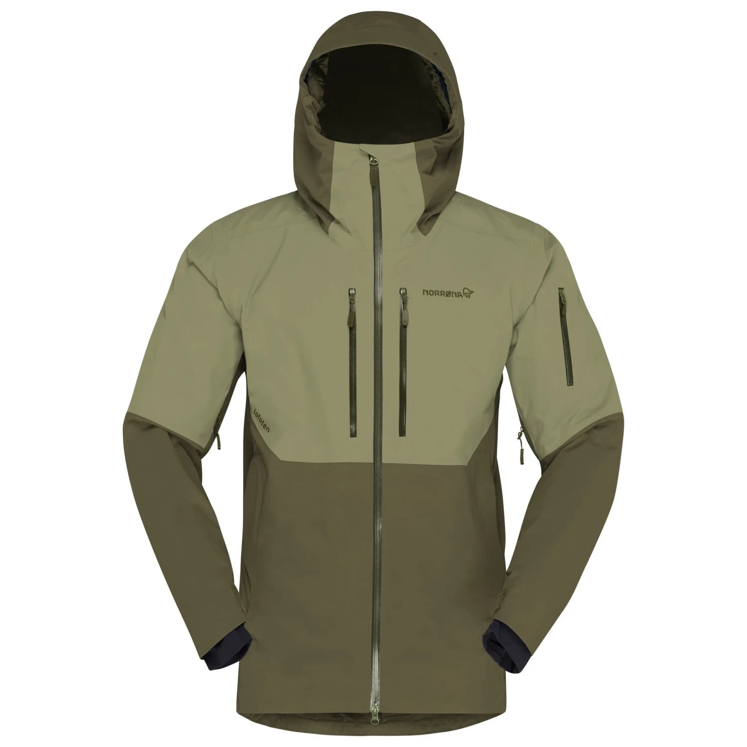 Мъжко ски яке Norrøna Lofoten GORE-TEX Thermo80 Jacket Ski jacket - Olive Night / Deep Lichen Green