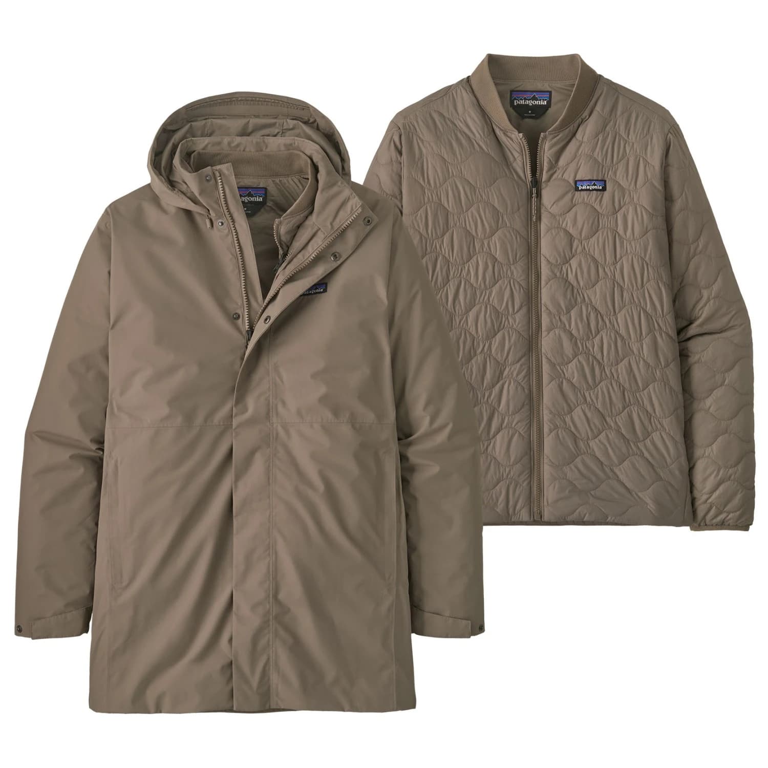 Мъжко яке парка Patagonia Heyes Peak 3-In-1 Parka - Wing Grey