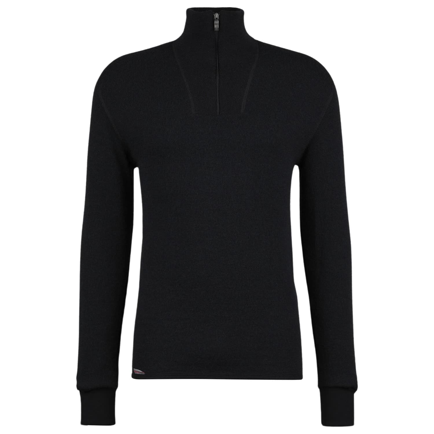 Мериносово термобельо Woolpower Zip Turtleneck 400 Longsleeve - Black