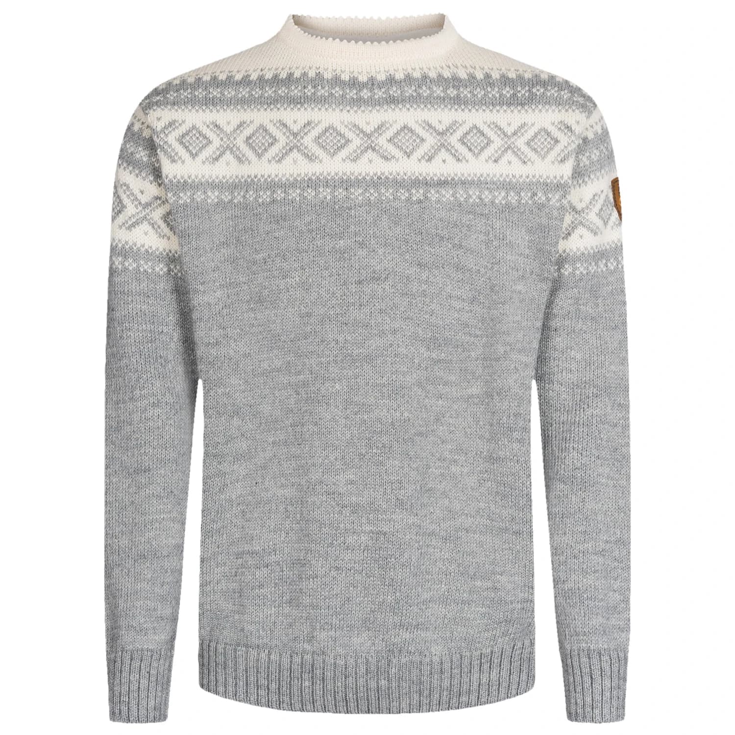 Вълнен пуловер Dale of Norway Cortina 1956 Wool jumper - Light Charcoal Melange / Off White