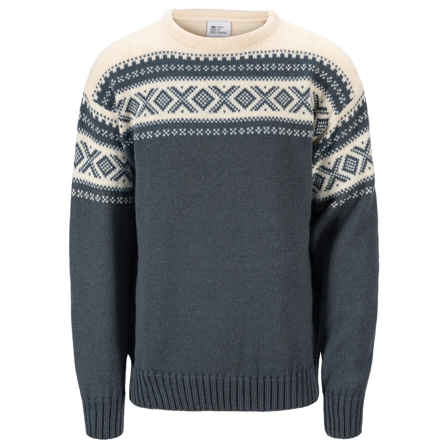 Вълнен пуловер Dale of Norway Cortina 1956 Wool jumper - Steel / Off White