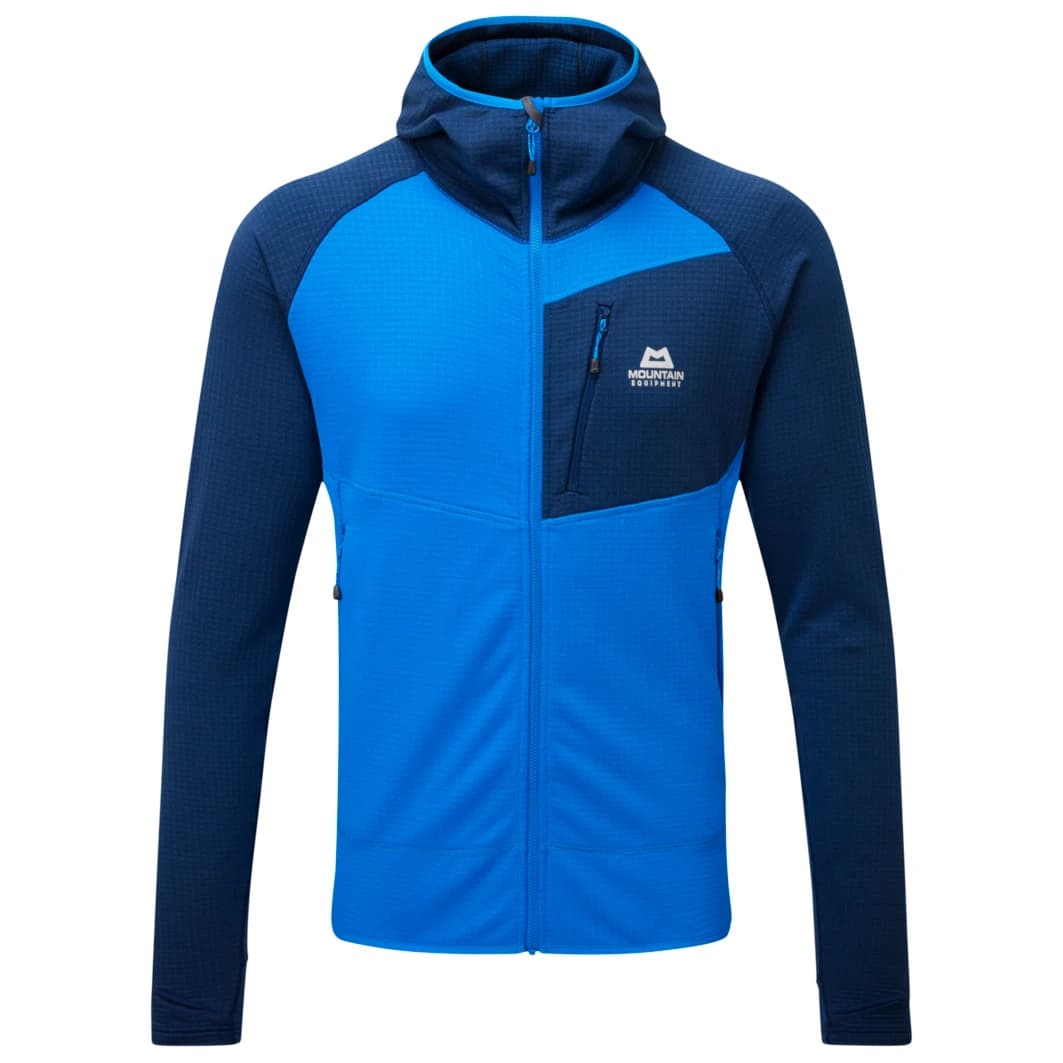 Мъжко поларено яке Mountain equipment Eclipse Hooded Jacket Fleece jacket - Atlantic / Medieval