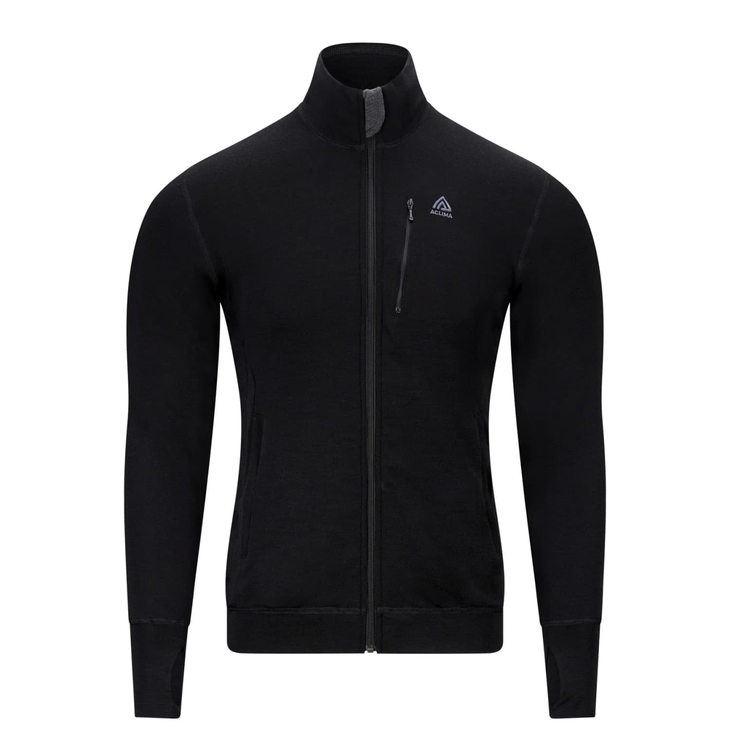 Мъжко вълнено яке Aclima DoubleWool Jacket - Jet Black / Marengo
