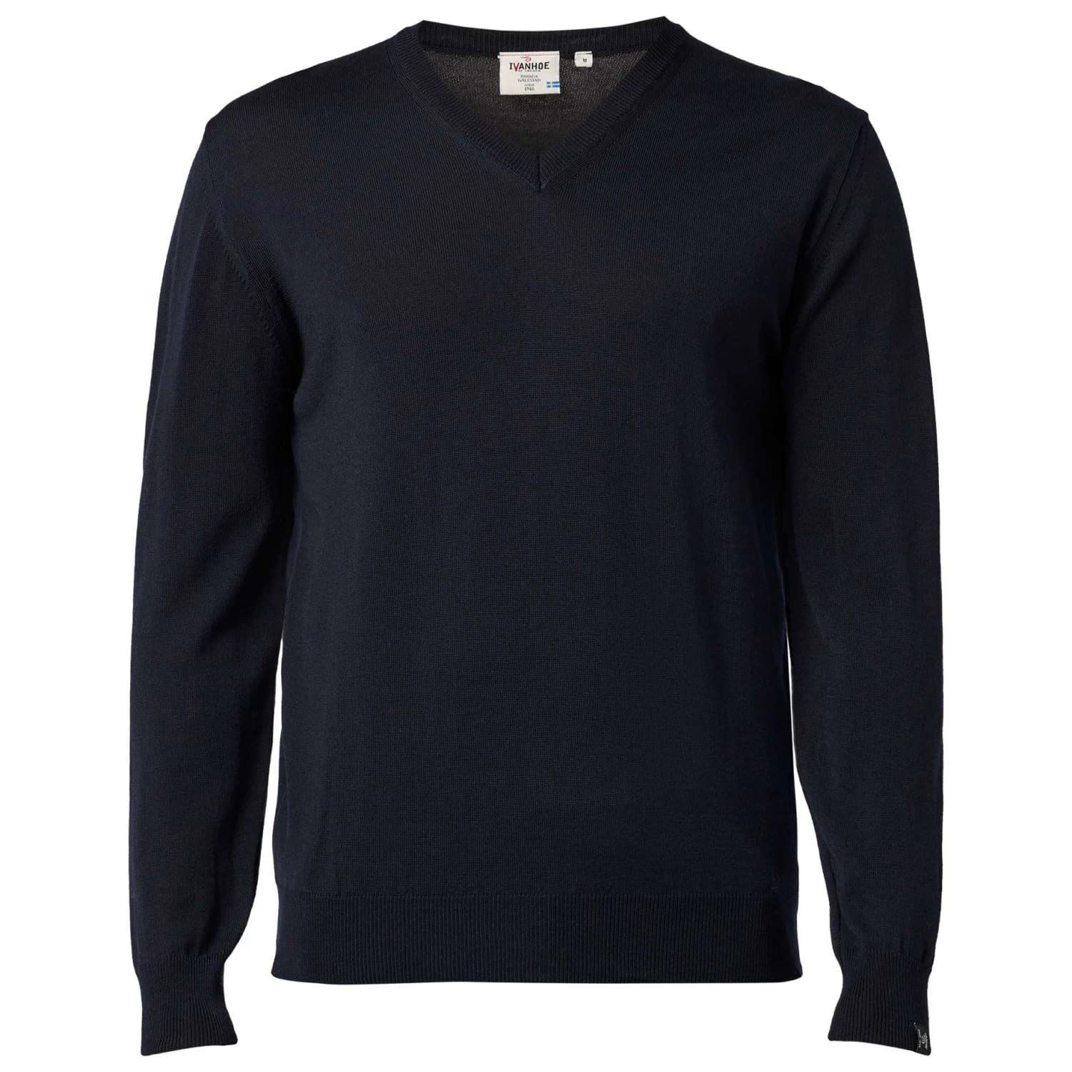 Мъжки вълнен пуловер Ivanhoe of Sweden Cashwool V-Neck Male Merino jumper - Navy