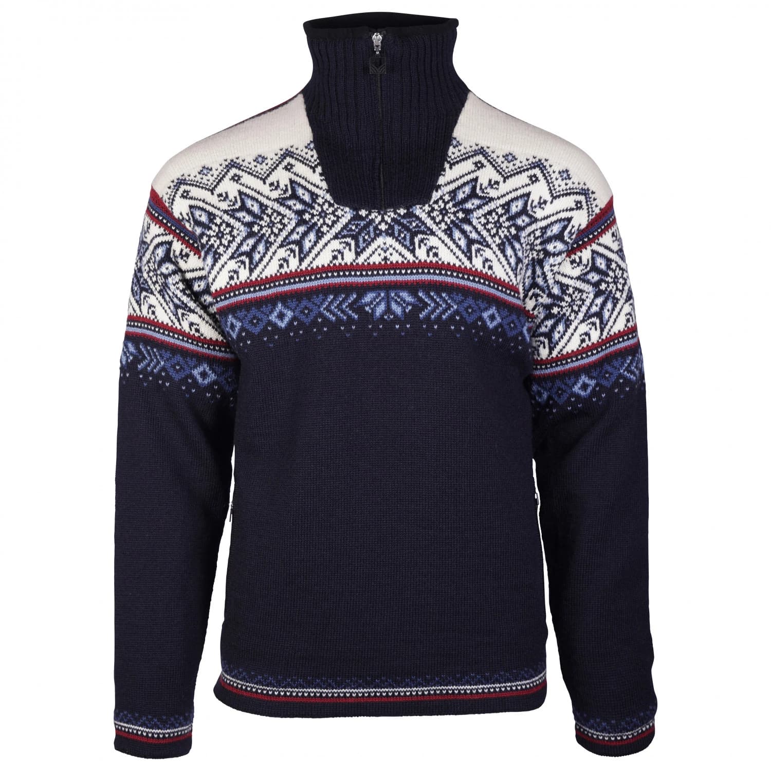 Вълнен пуловер Dale of Norway Vail WP Sweater Wool jumper - Navy / Red / Off White / Indigo / Blue