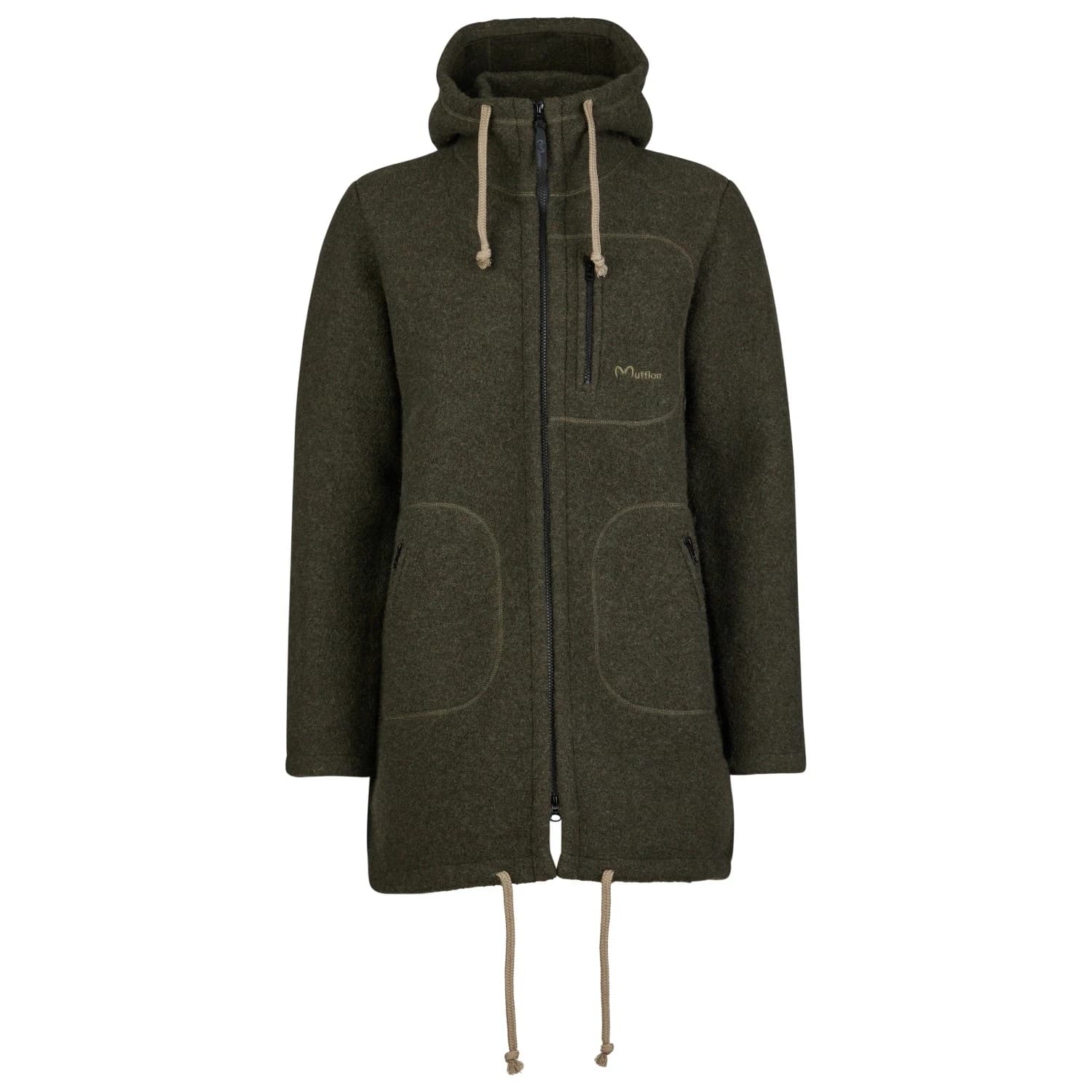 Мъжко вълнено яке Mufflon Patrick Wool parka - Forrest