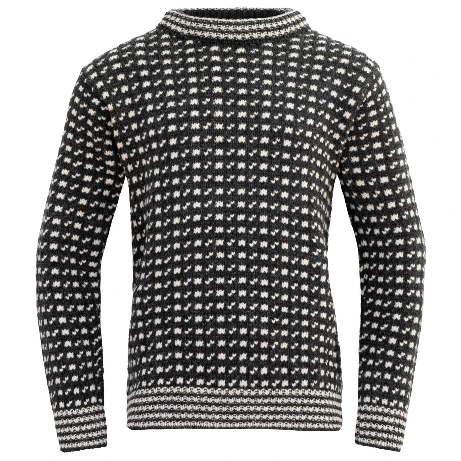 Вълнен пуловер Devold Original Islender Crew Neck Wool jumper - Anthracite / Off-White