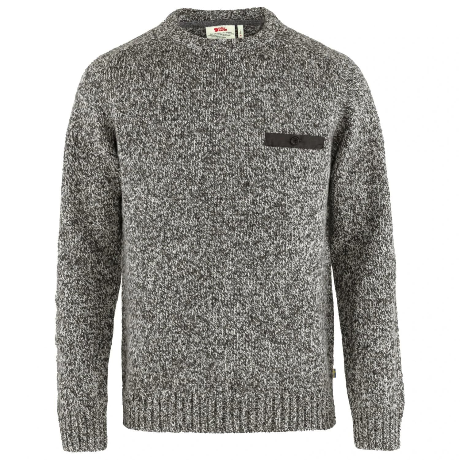 Мъжки вълнен пуловер Fjällräven Lada Round-Neck Sweater Wool jumper - Grey