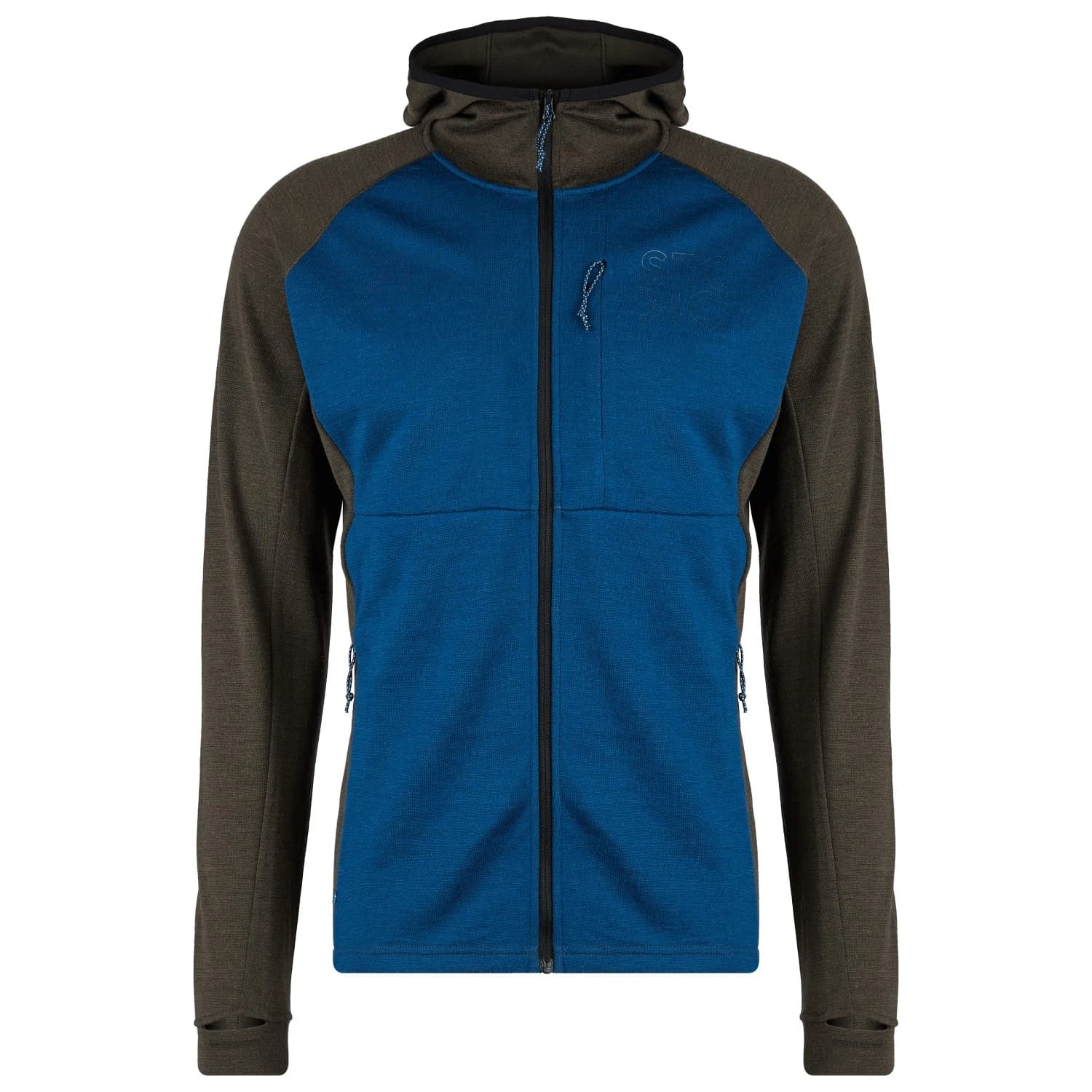 Мъжко вълнено яке Stoic Merino260 StadjanSt. Hoody Merino hoodie - True Blue / Deep Brown