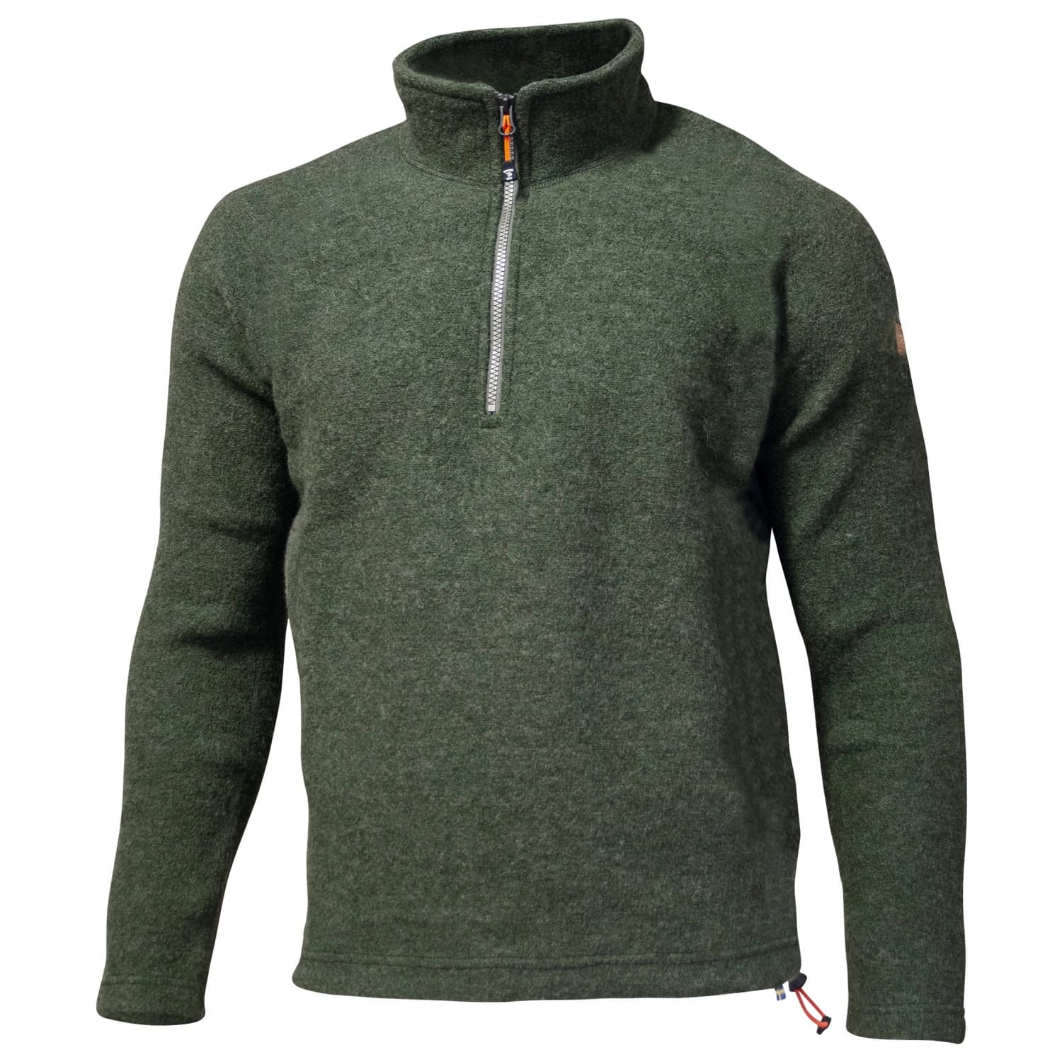 Мъжки вълнен пуловер Ivanhoe of Sweden Brodal Half Zip Wool jumper - Loden Green
