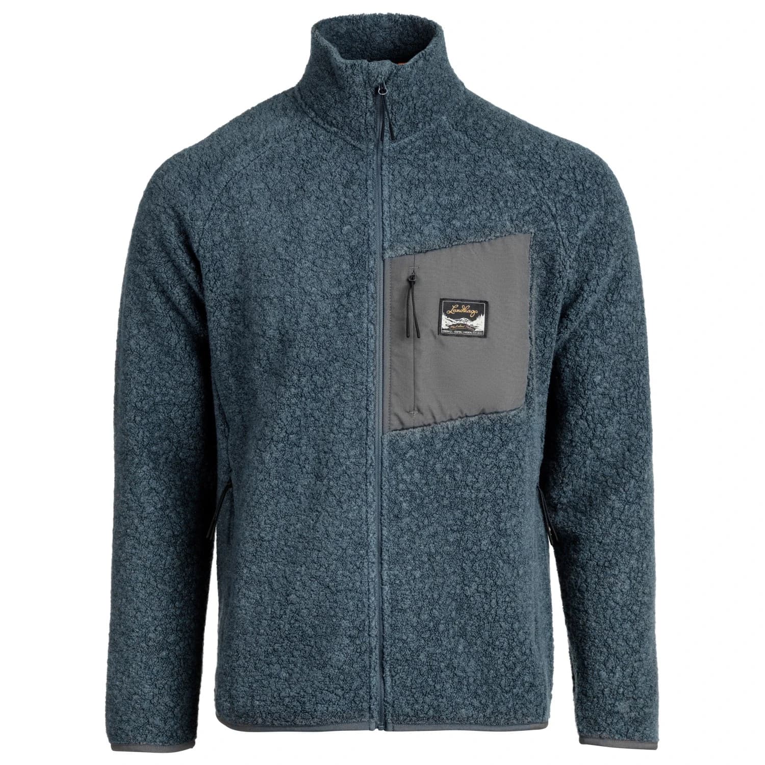 Мъжко вълнено яке Lundhags Flok Wool Pile Fleece jacket - Dark Sky Blue