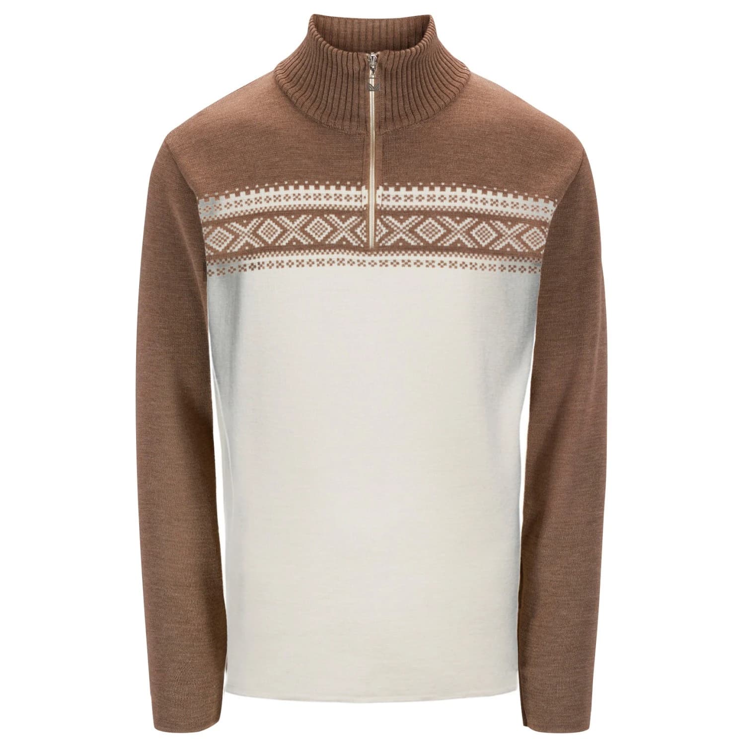 Мъжки вълнен пуловер Dale of norway Dalestølen Sweater Merino jumper - Mountainstone / Off White