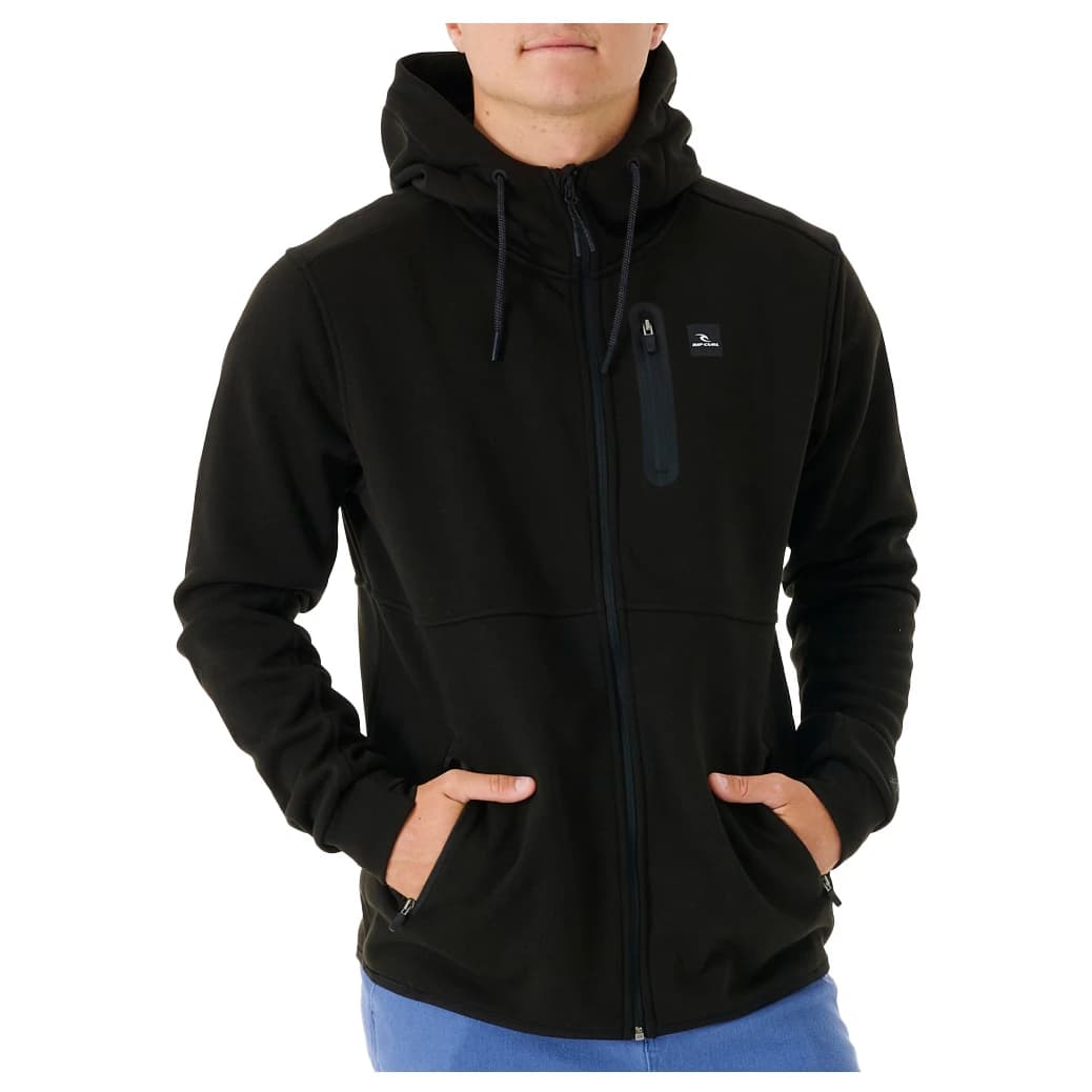 Мъжко поларено яке Rip Curl Anti Series Departed Zip Through Fleece jacket - Black